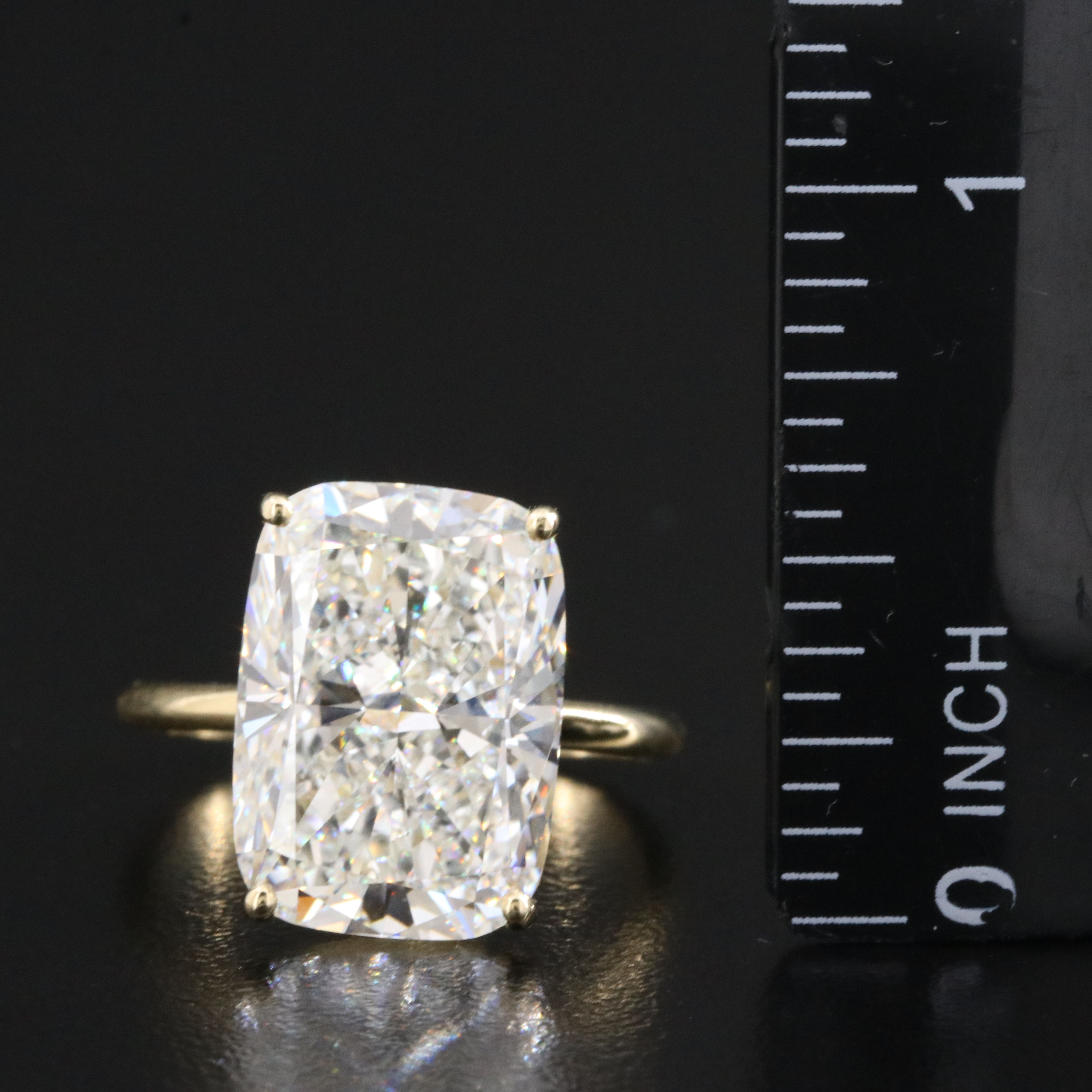 14K 10.20 CT Lab Grown Diamond Solitaire Ring with IGI Report
