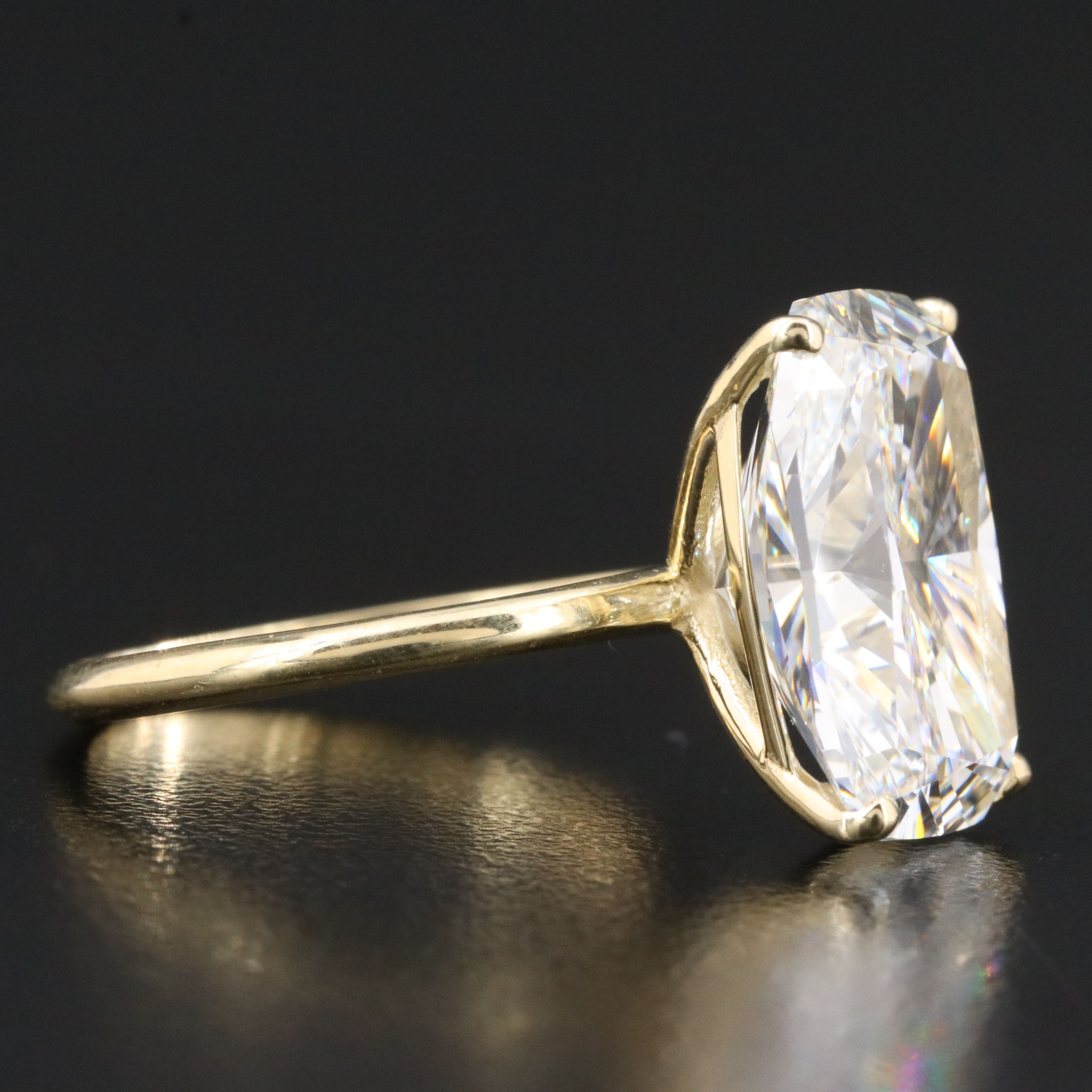 14K 10.20 CT Lab Grown Diamond Solitaire Ring with IGI Report