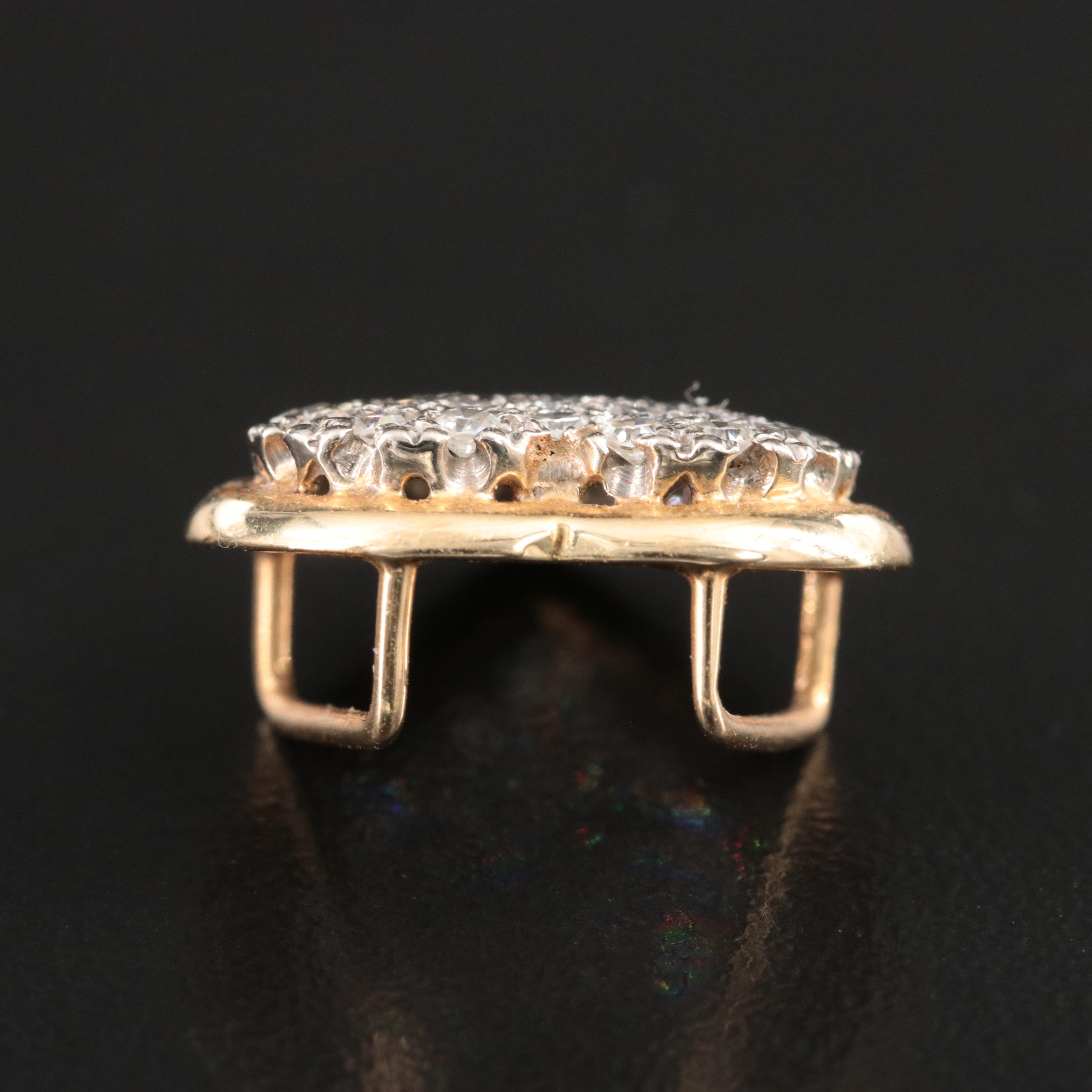 14K 0.55 CTW Pavé Diamond Heart Pendant