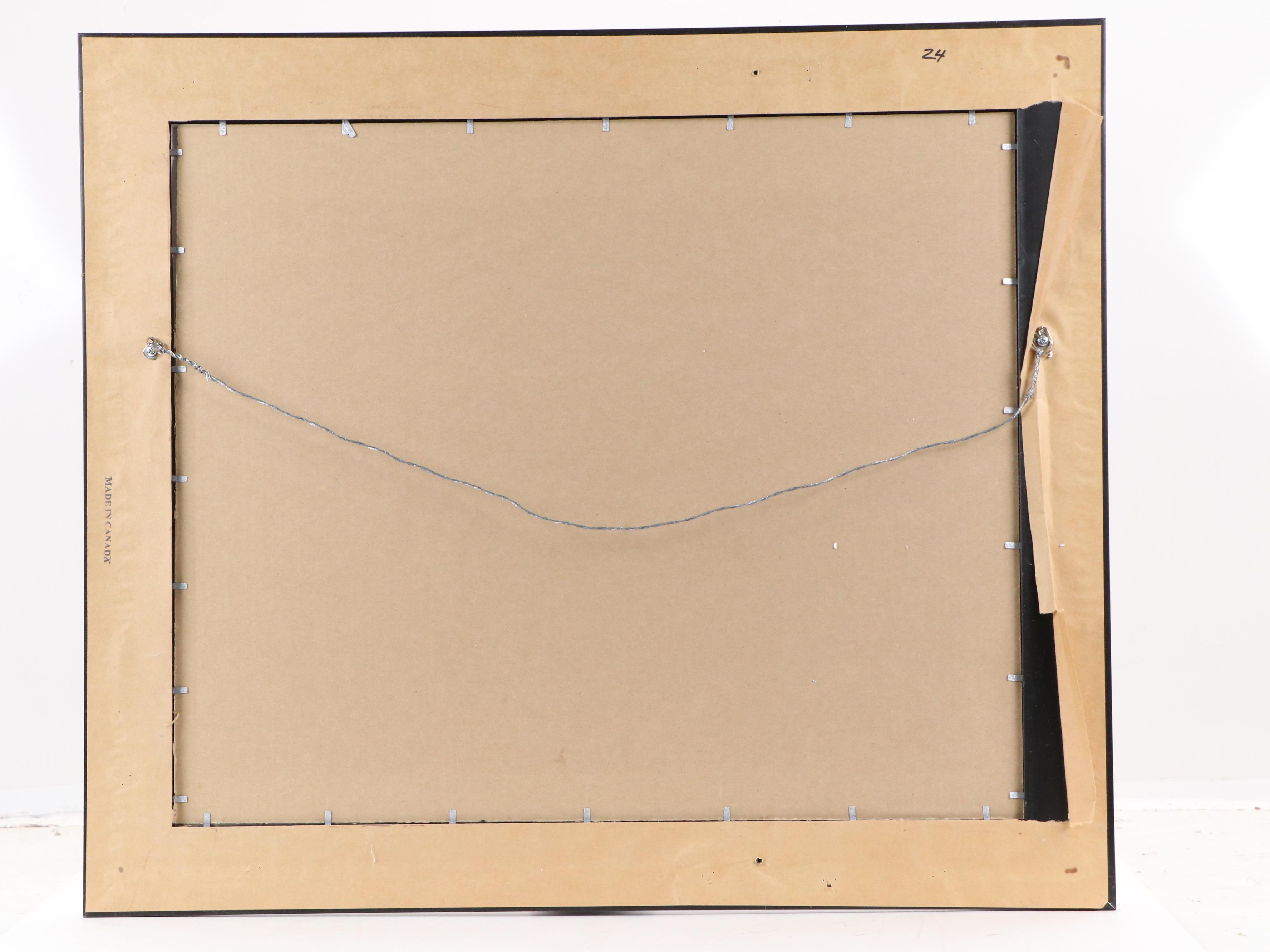 Linda Le Kinff Serigraph "Woman with Guitar & Flower"