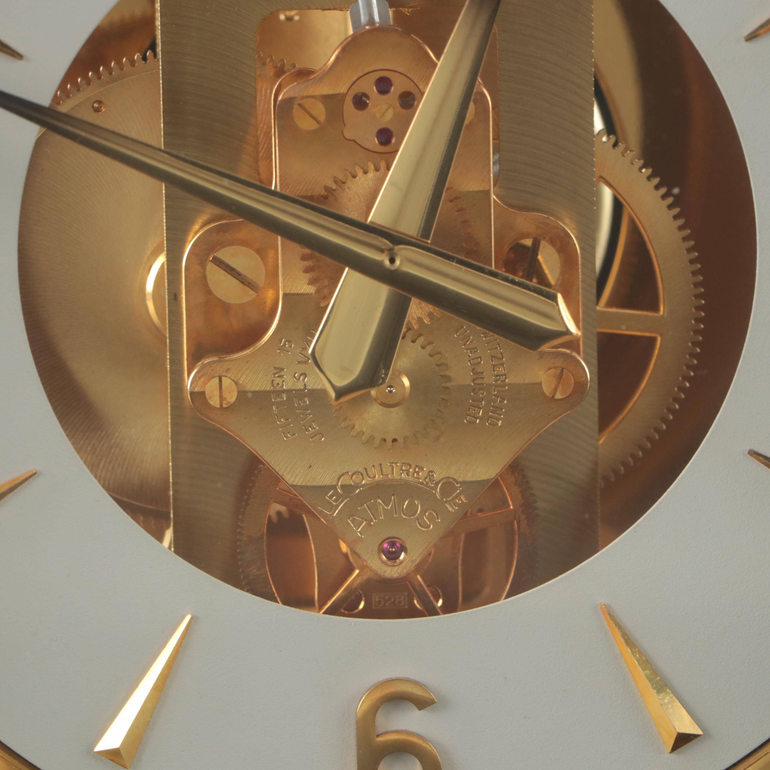 LeCoultre Atmos Brass Mantel Clock