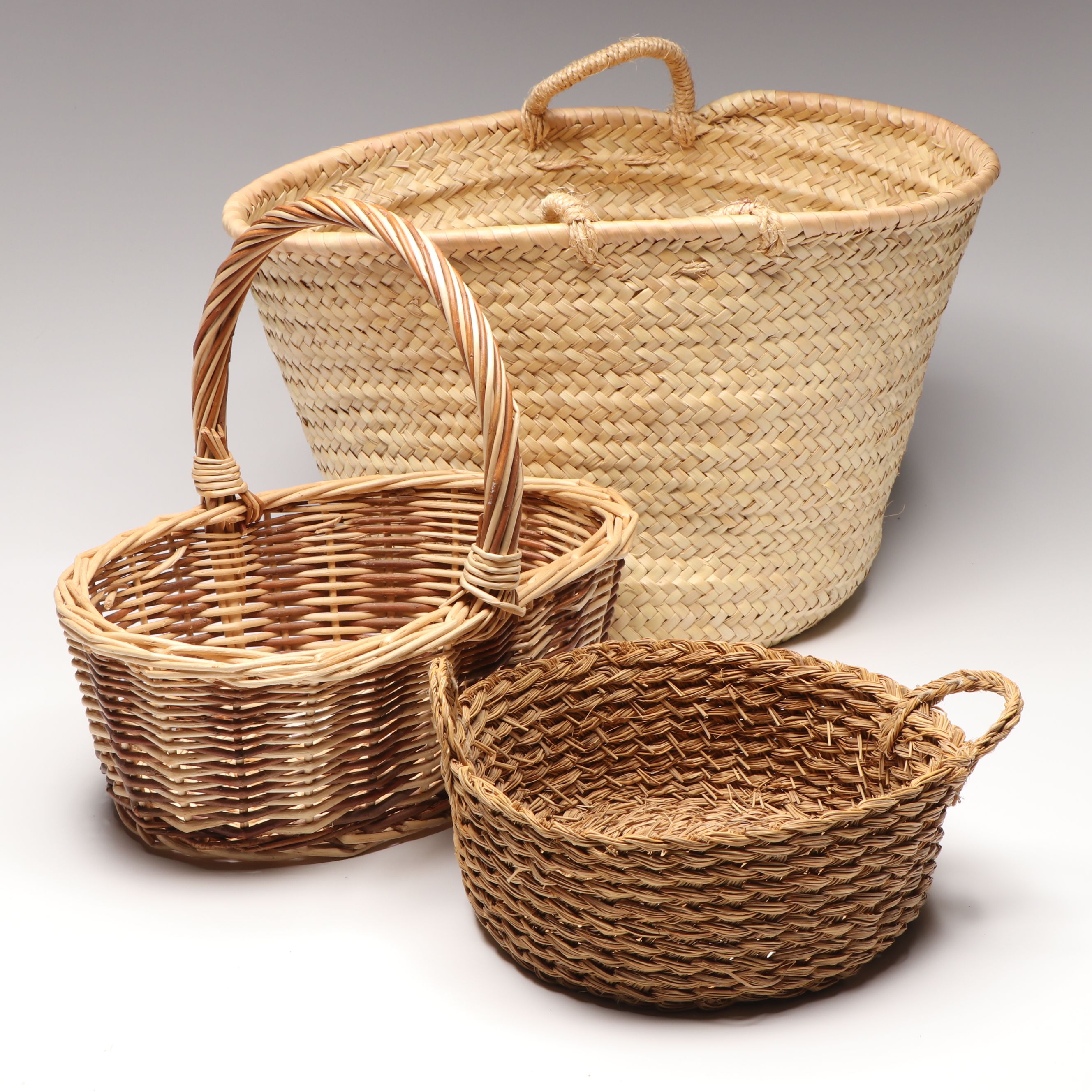Spanish Willow, Pine Needle and Palm Baskets