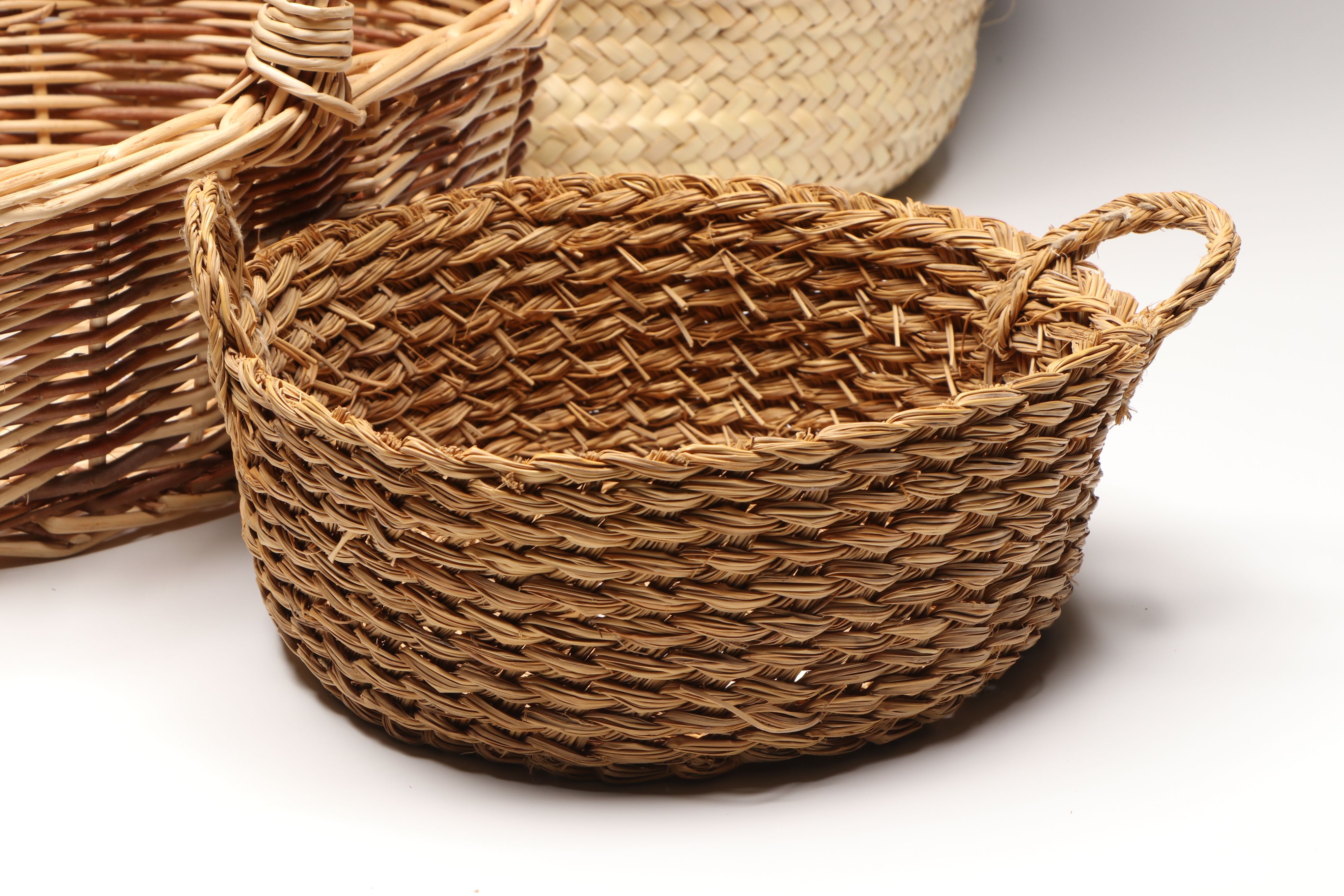 Spanish Willow, Pine Needle and Palm Baskets