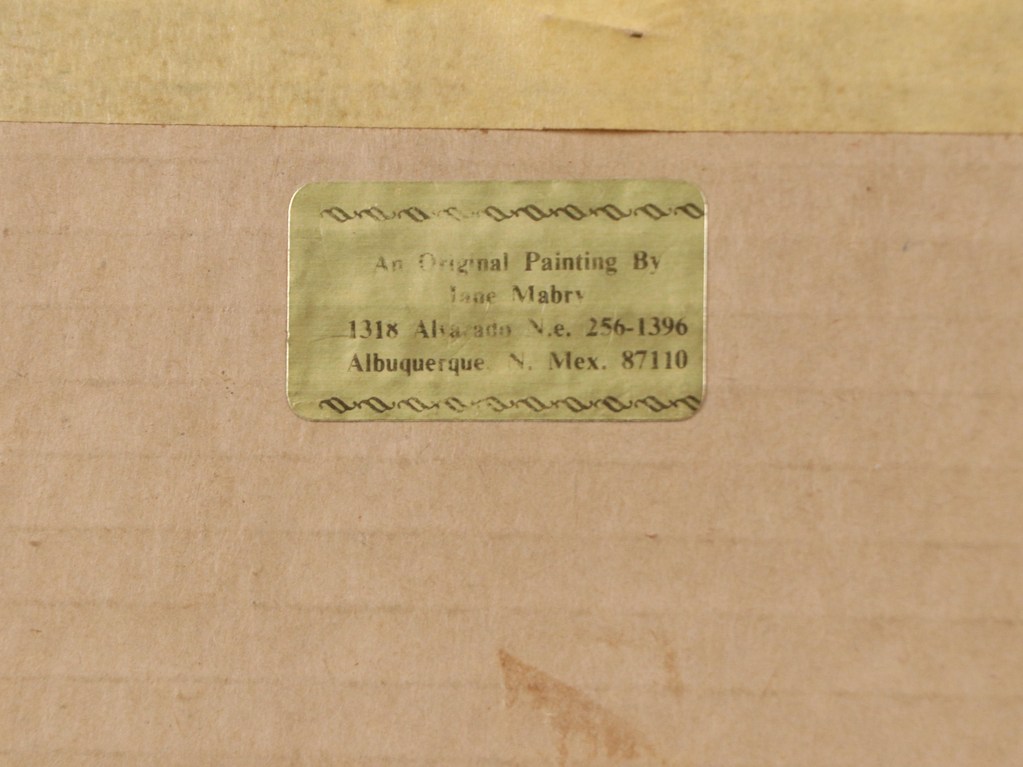 Jane Mabry Undersea Marine Oil Painting, Late 20th Century