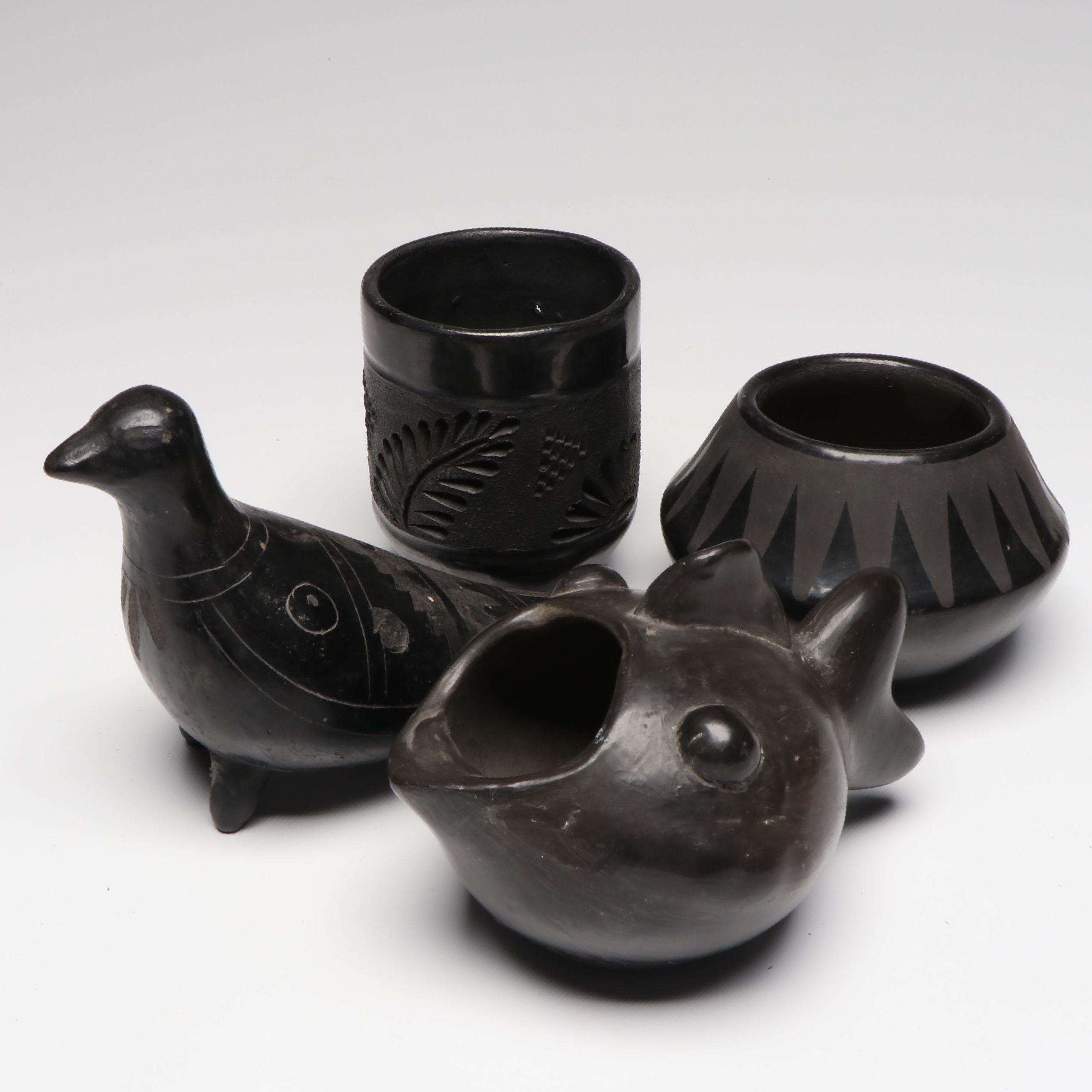 Oaxacan Fish Pot and Southwestern Style Black Ware
