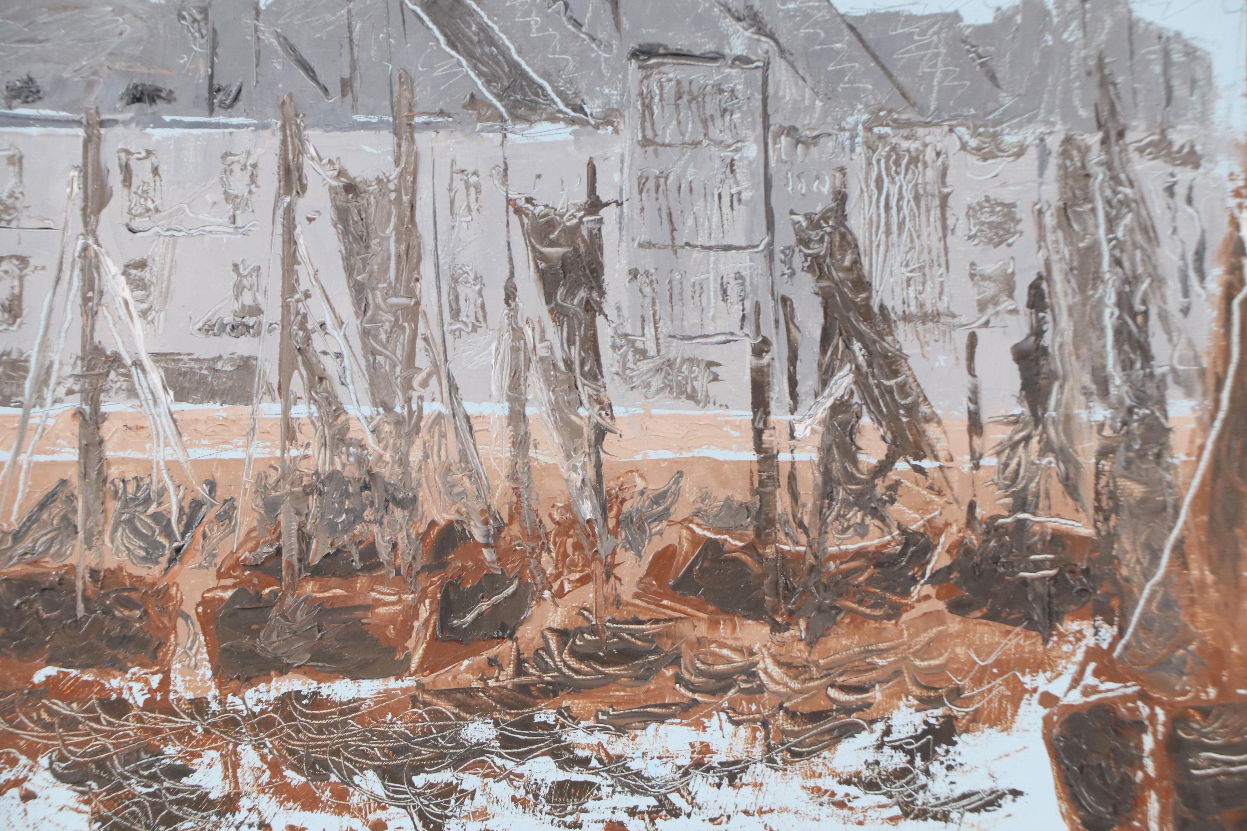 Jack Wheeler Oil Painting "Oostende, Belgium Harbor"