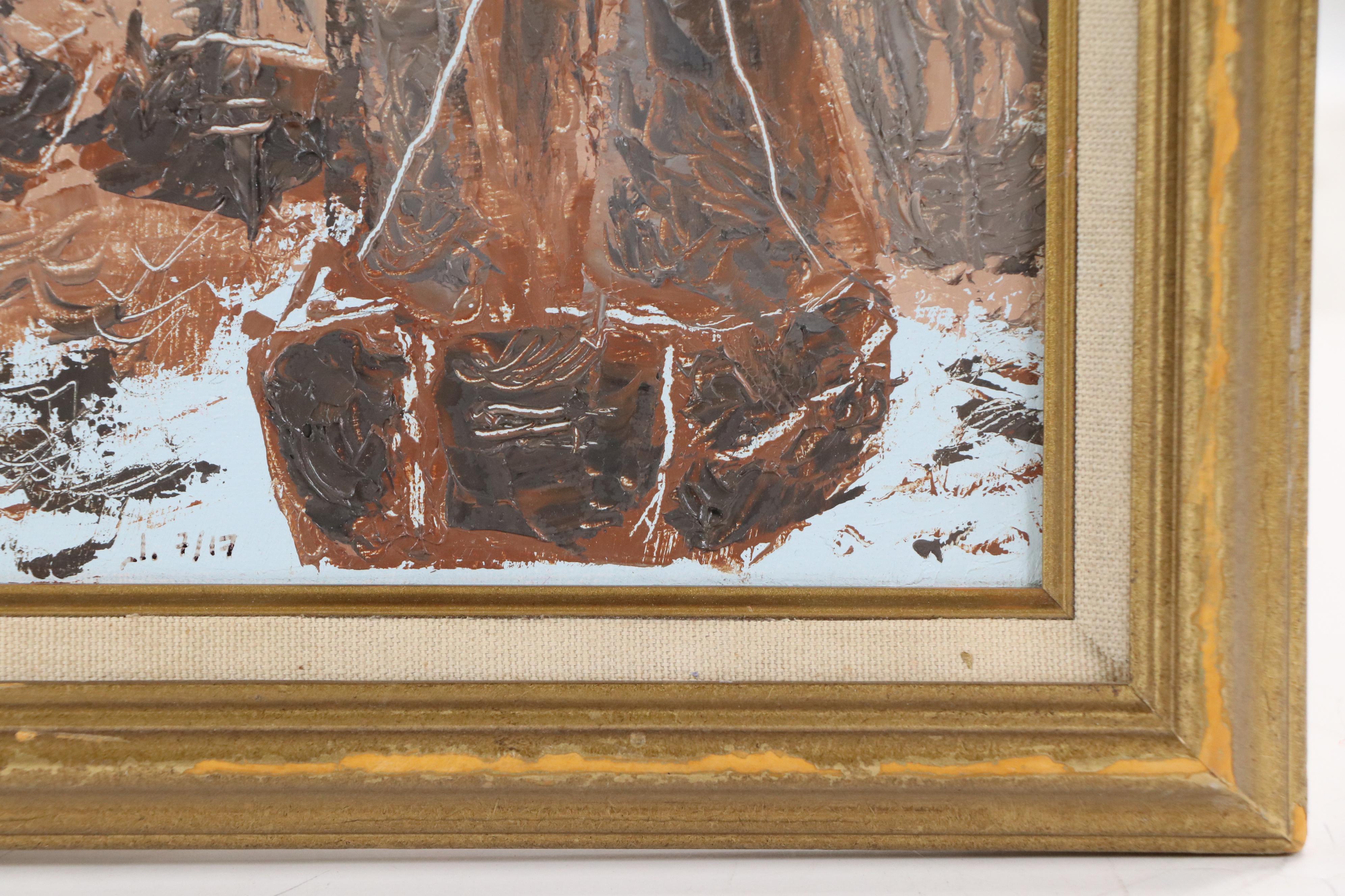 Jack Wheeler Oil Painting "Oostende, Belgium Harbor"