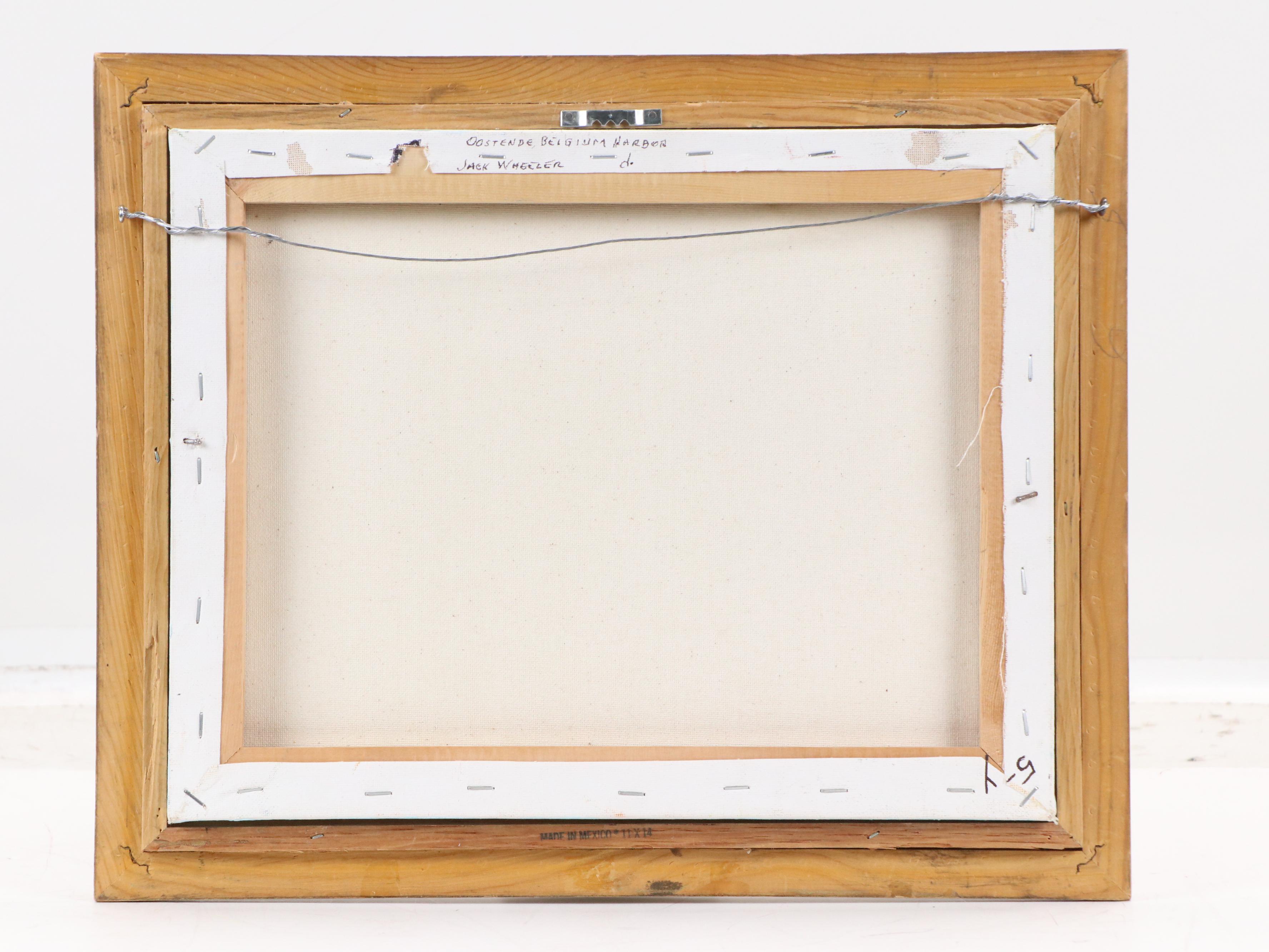 Jack Wheeler Oil Painting "Oostende, Belgium Harbor"