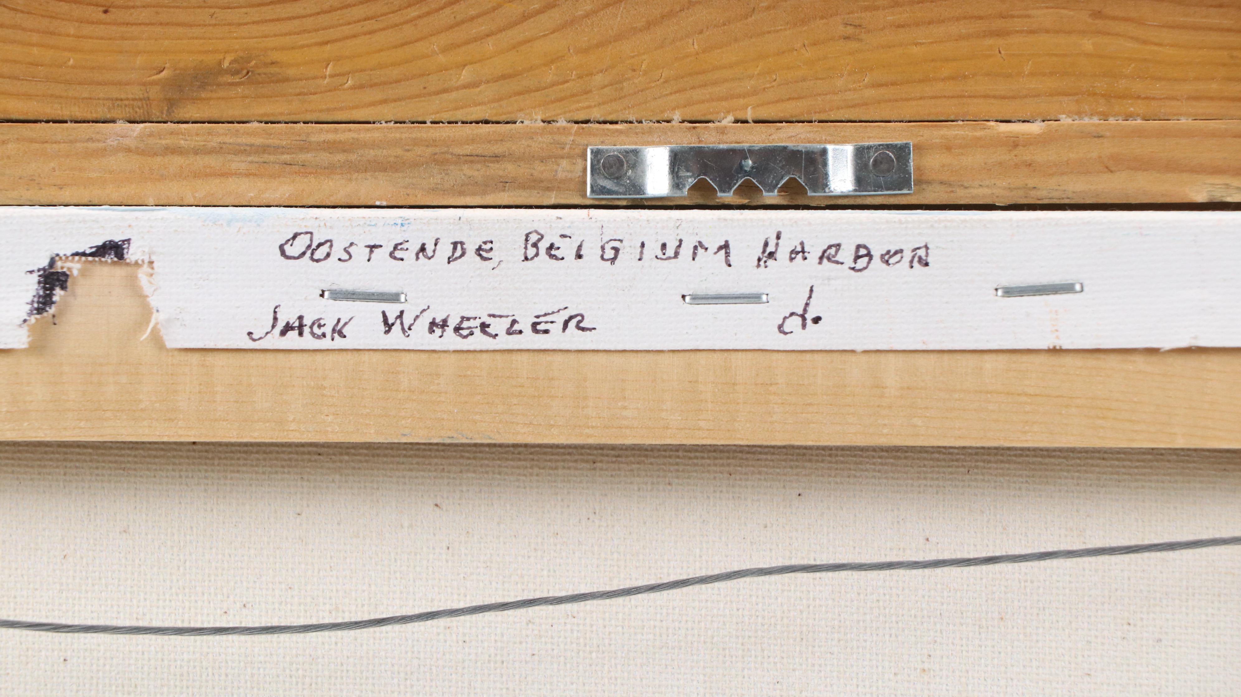 Jack Wheeler Oil Painting "Oostende, Belgium Harbor"