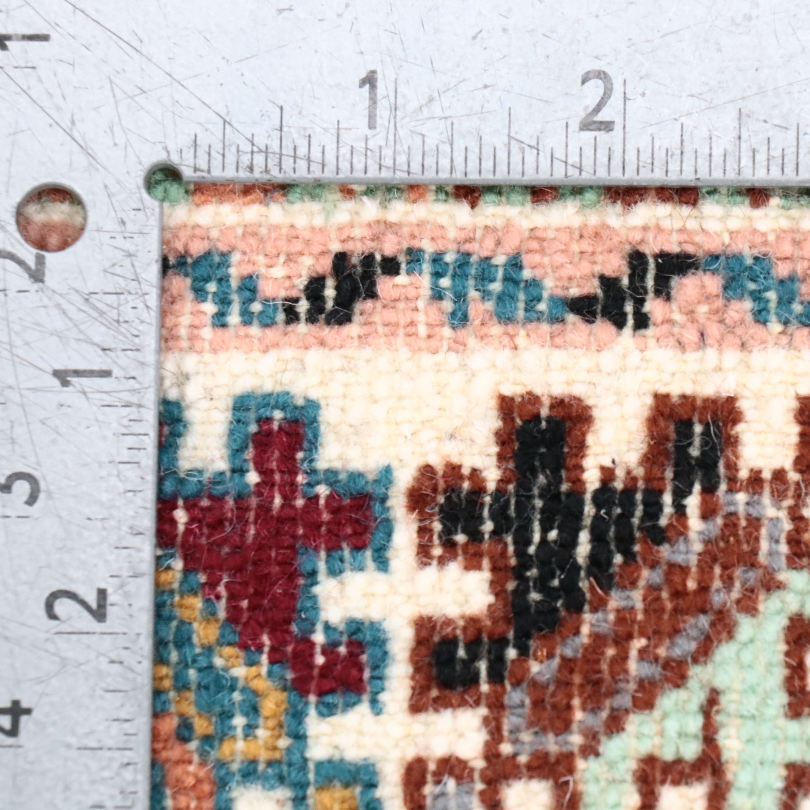 4'2 x 6'7 Hand-Knotted Moroccan Area Rug