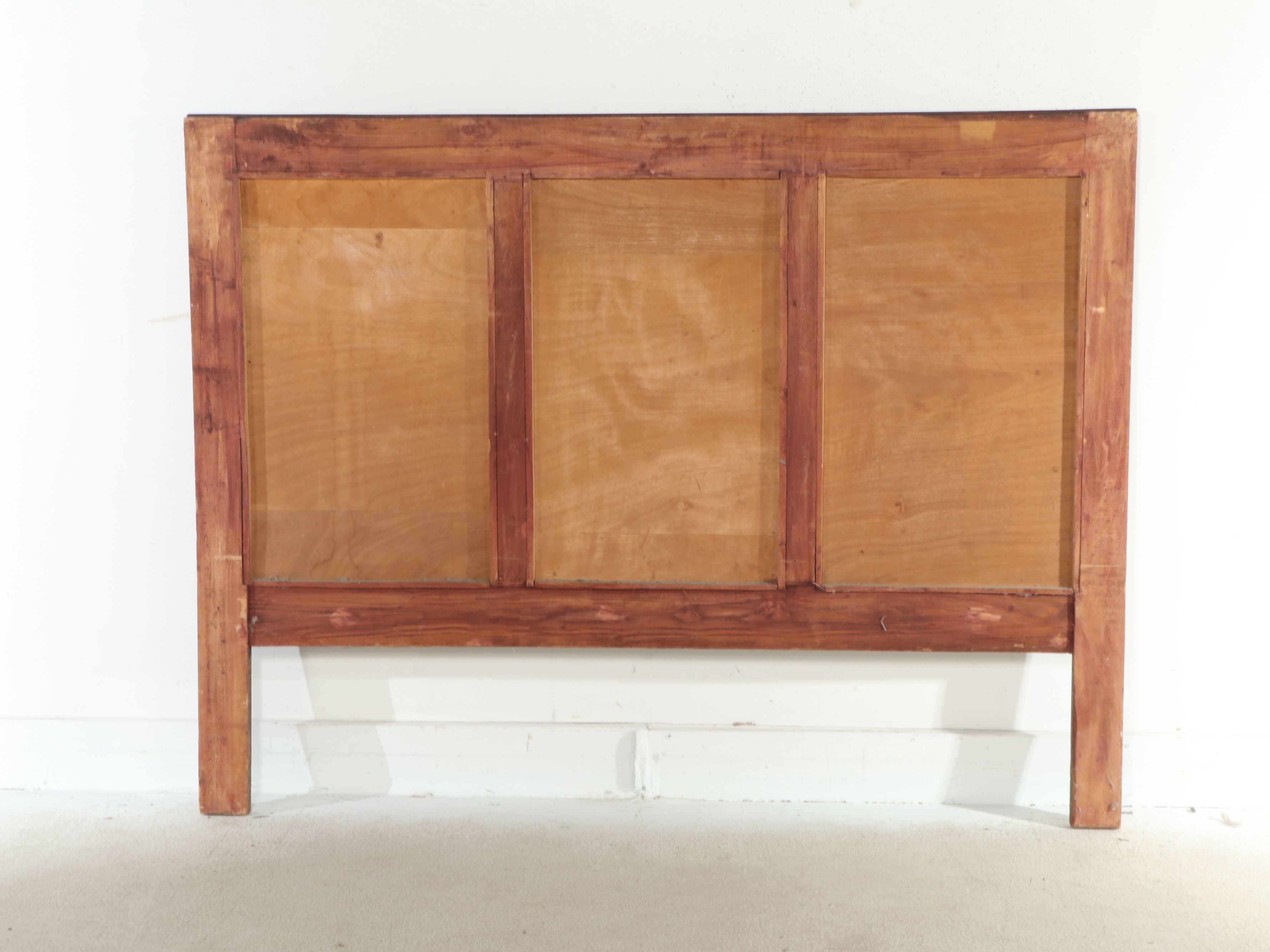 Belle Époque French Empire Style Marquetry and Bronze Mounted Mahogany Bedstead