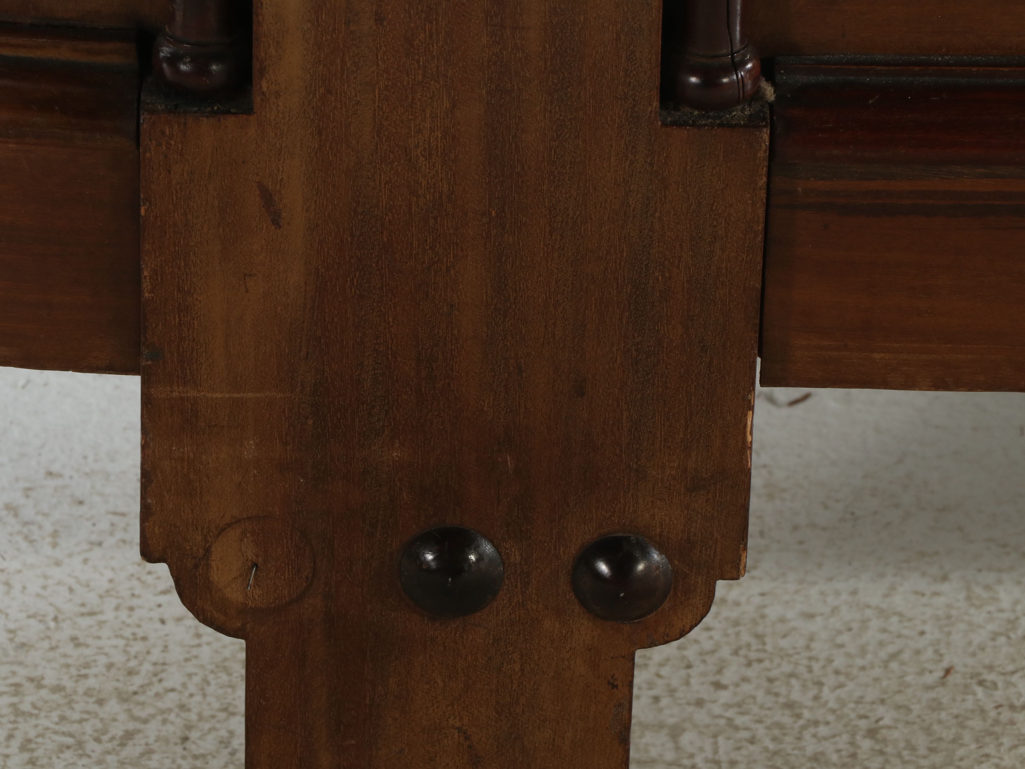 Belle Époque French Empire Style Marquetry and Bronze Mounted Mahogany Bedstead