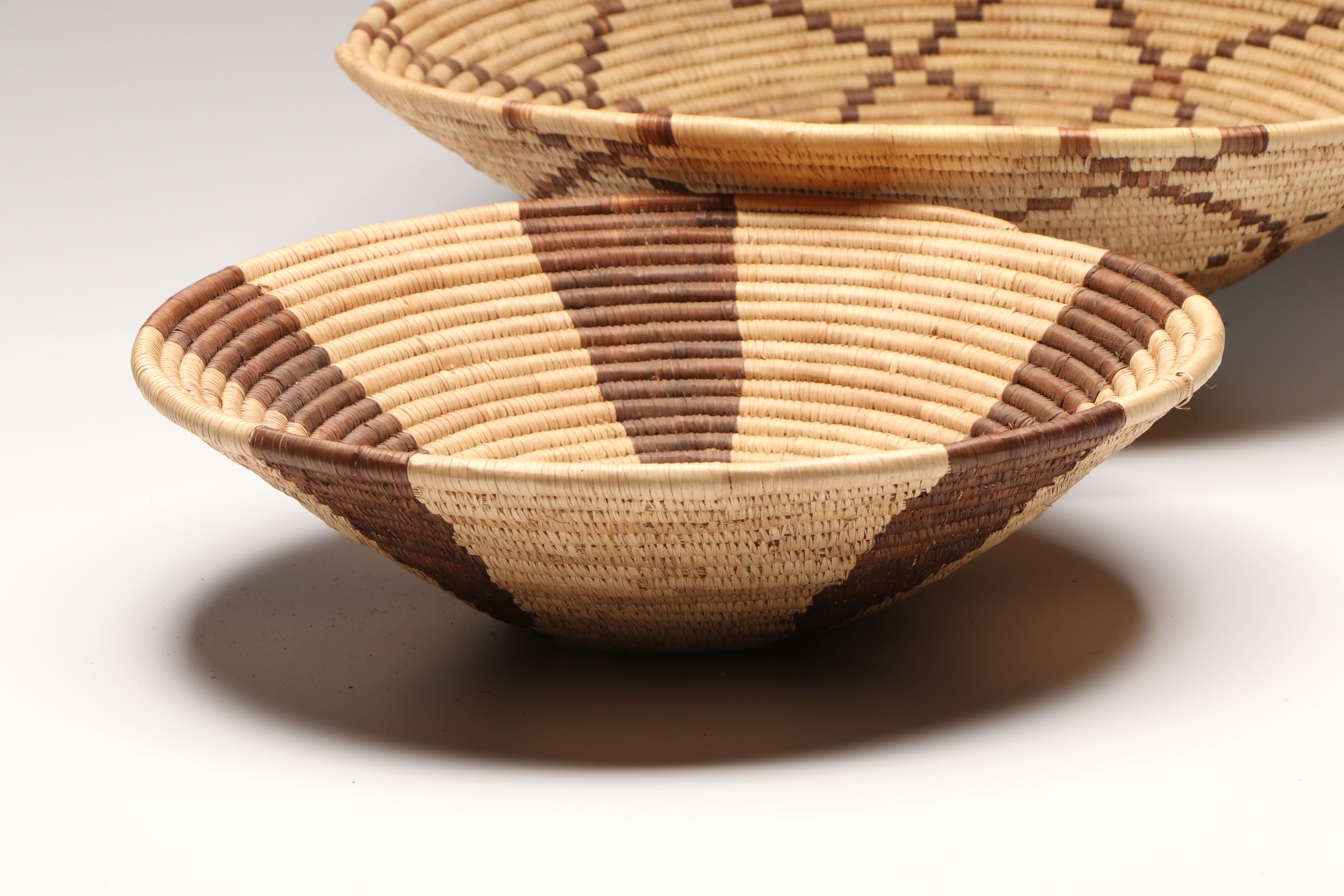 Mrs. Chum Botswana Sisal Basket and Other Mokolwane Palm Coil Baskets