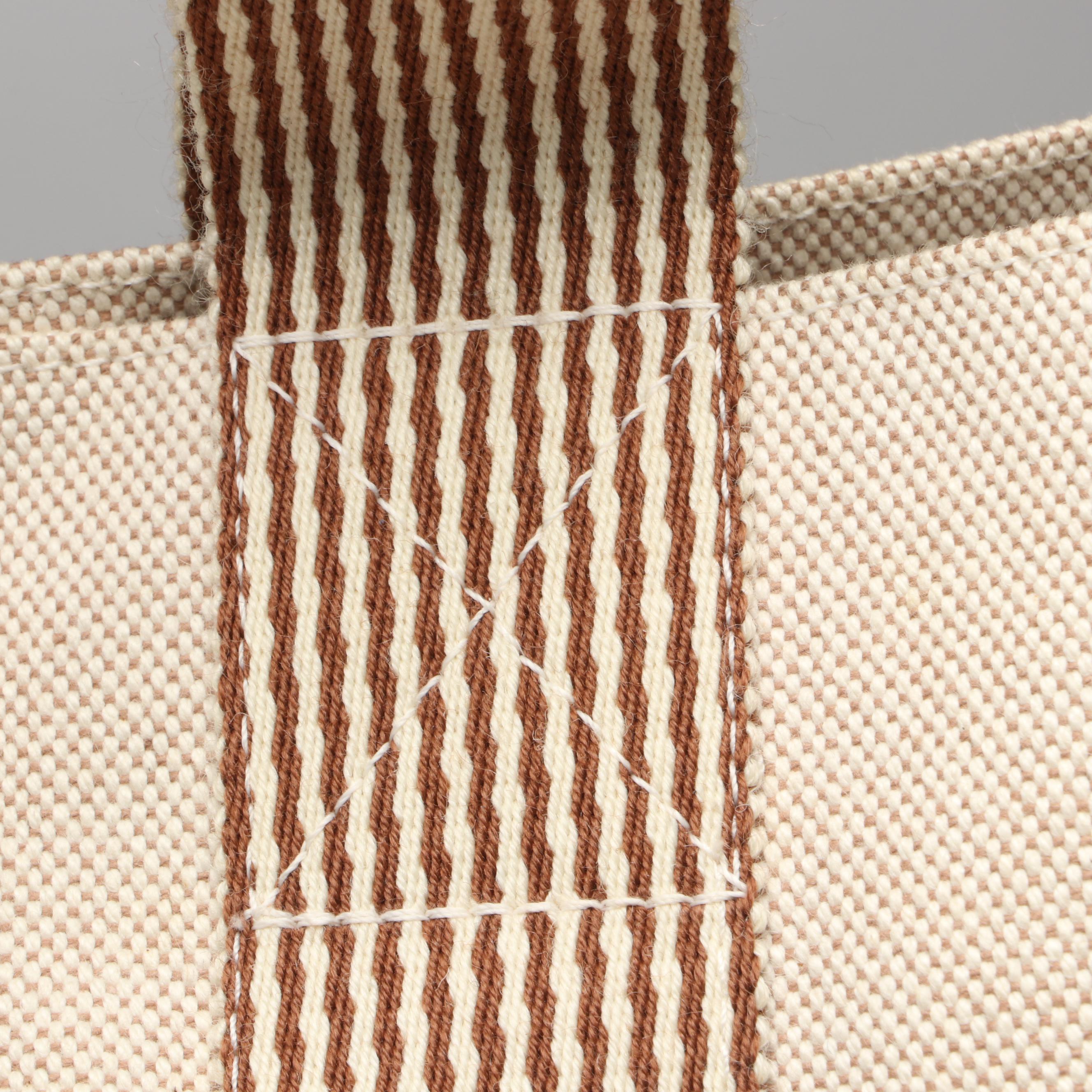 Hermès Fourre-Tout Cabas Tote in Beige Cotton Canvas