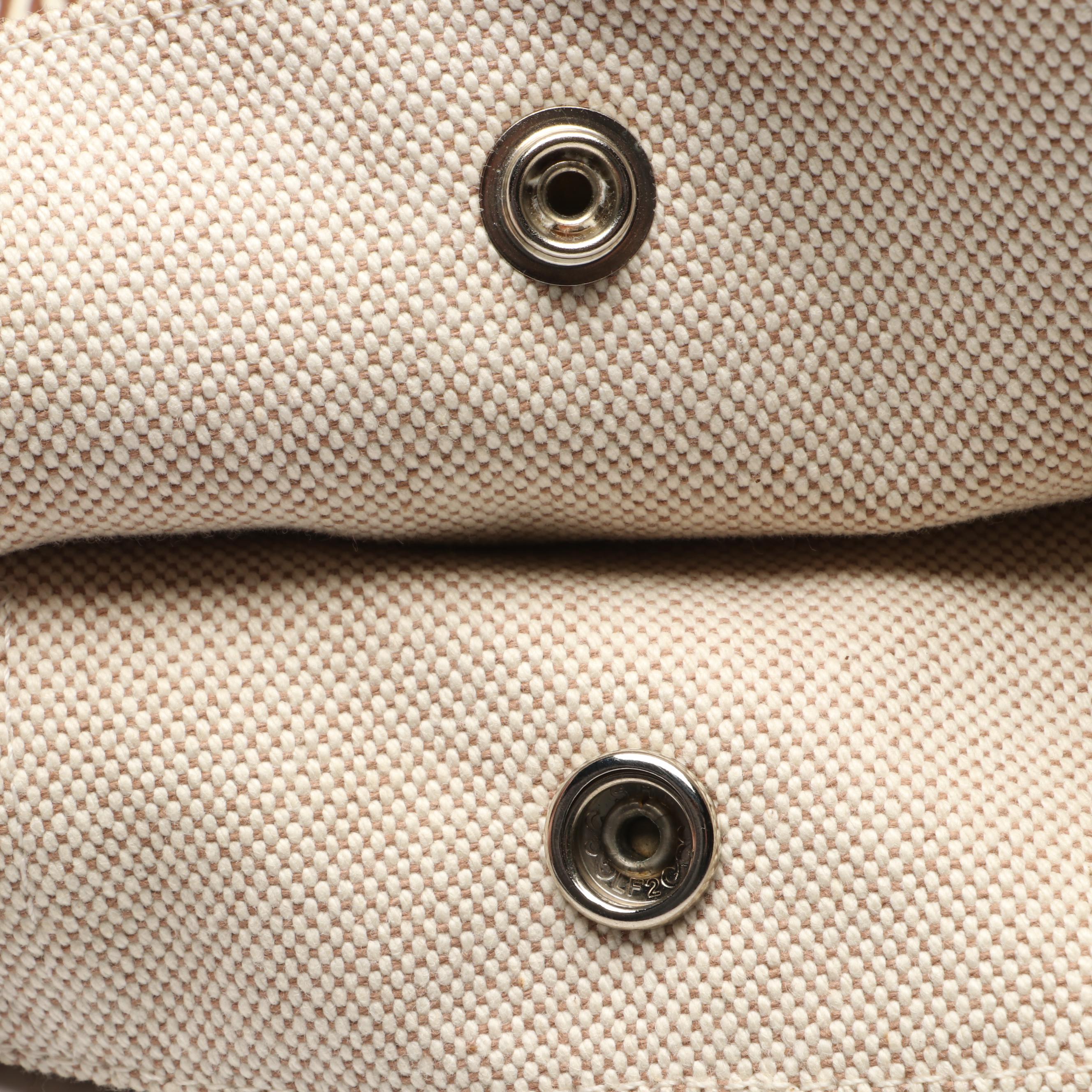 Hermès Fourre-Tout Cabas Tote in Beige Cotton Canvas