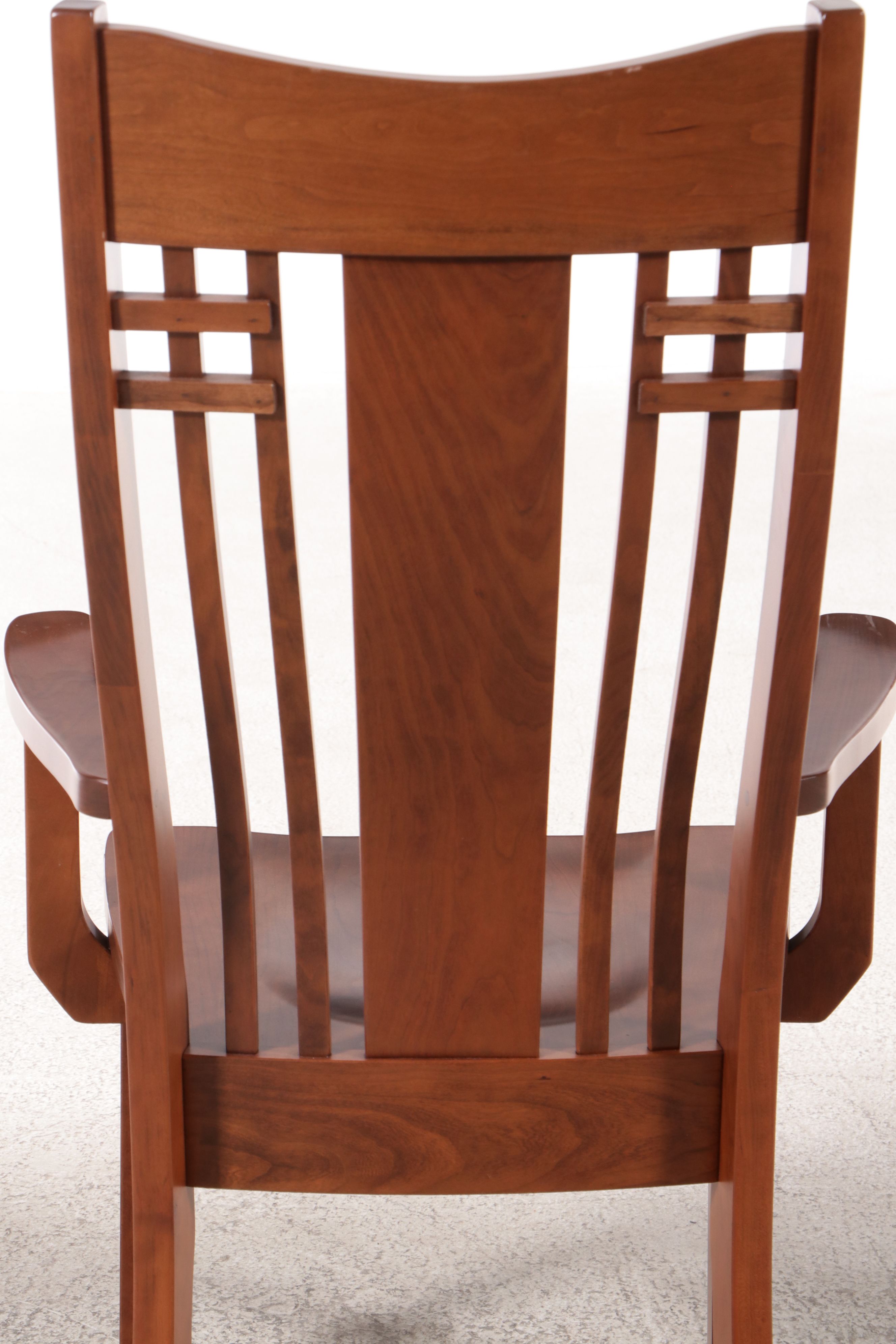 Craftsman Style Nine-Piece Walnut Dining Set