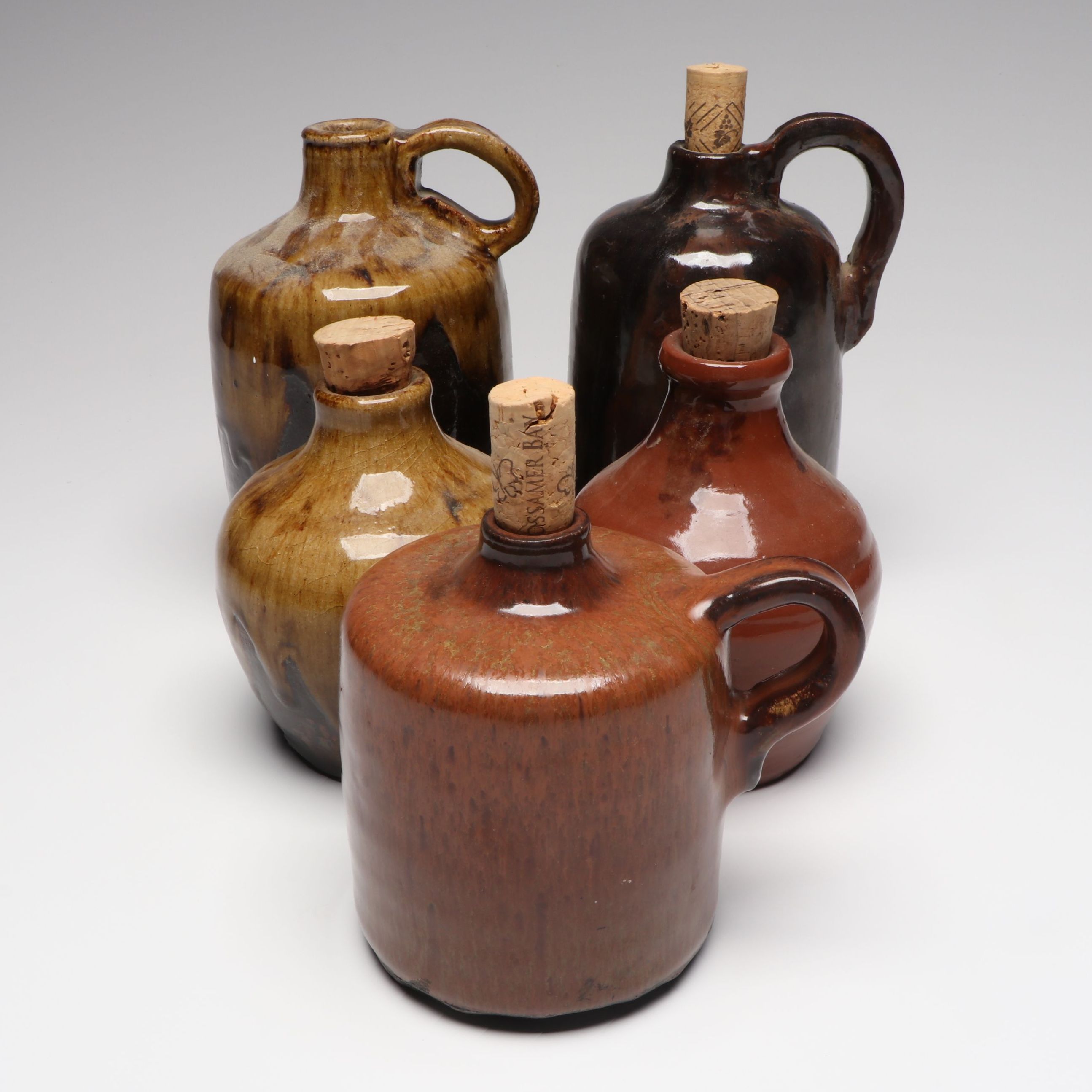 William Lutz Handcrafted Stoneware Jugs
