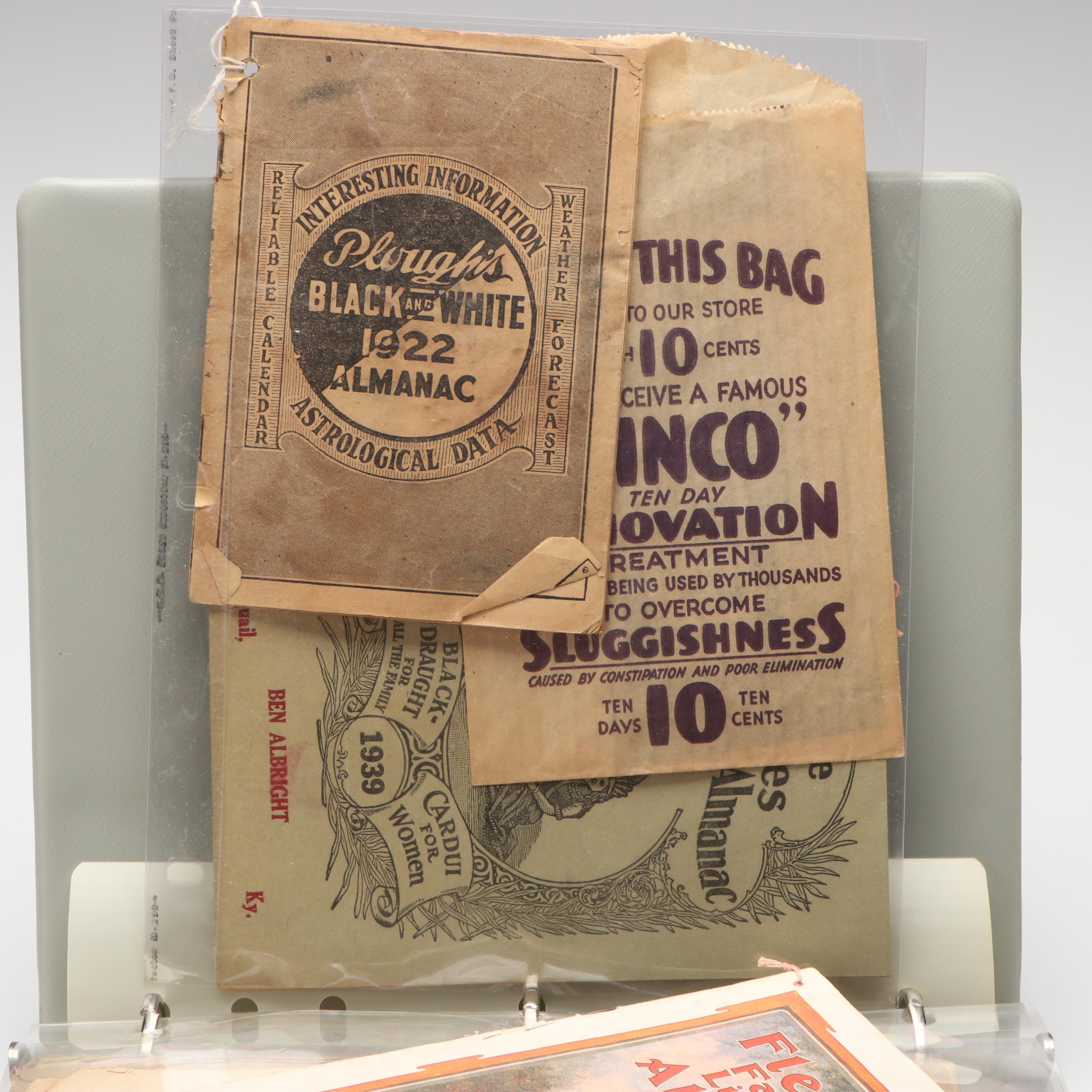 Victorian Almanacs and More Ephemera, Late 19th/ Early 20th Century