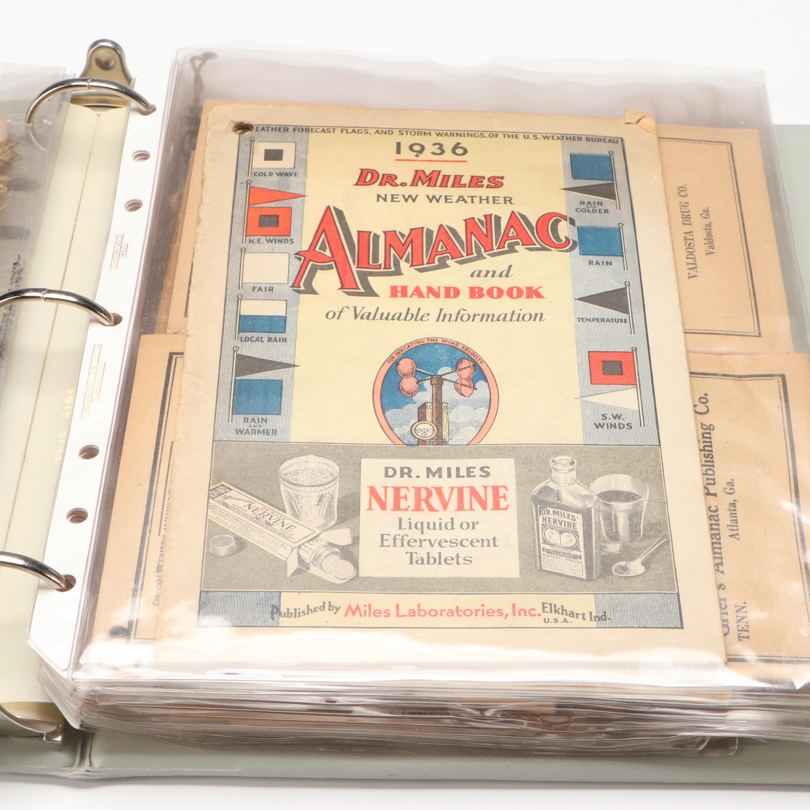 Victorian Almanacs and More Ephemera, Late 19th/ Early 20th Century