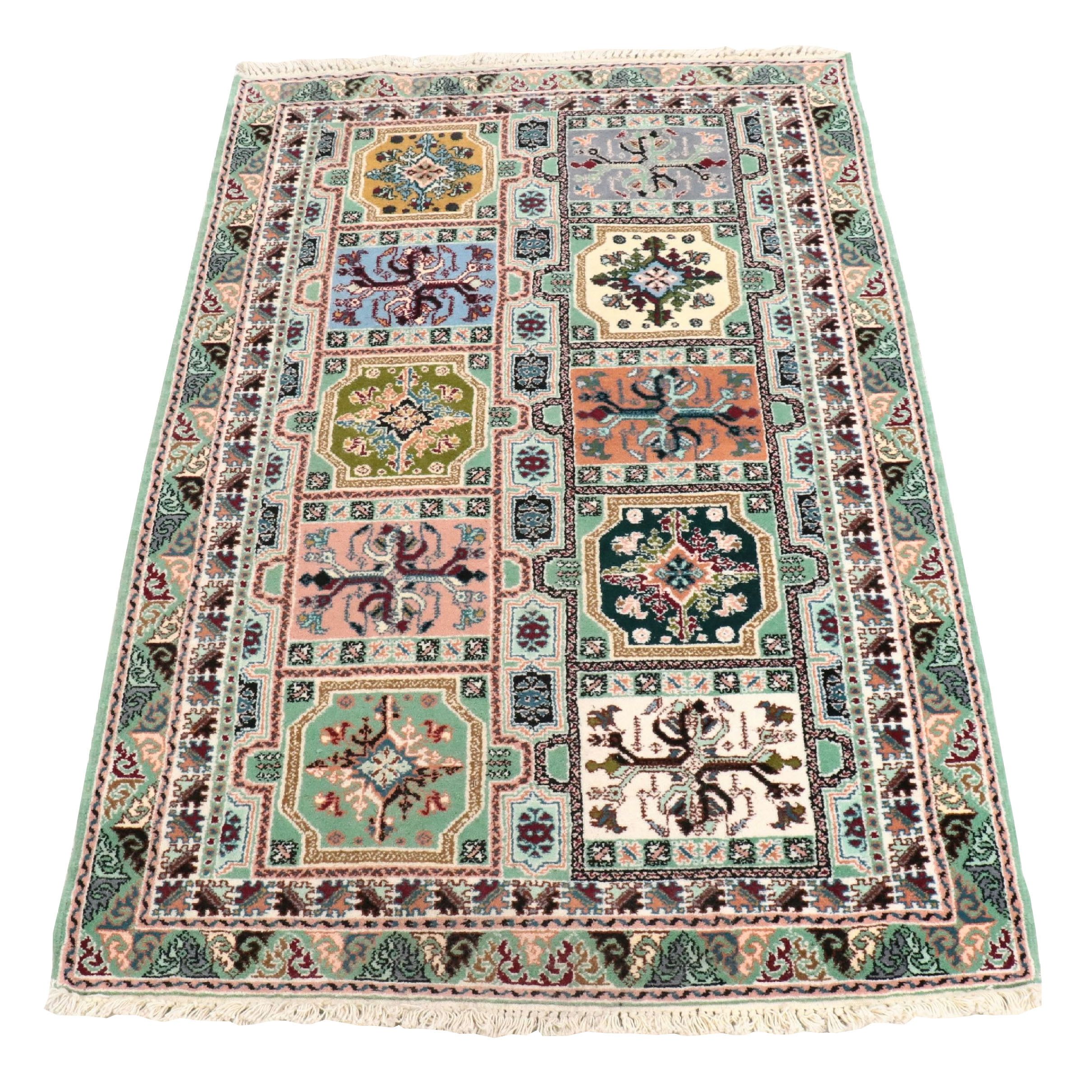 4'2 x 6'7 Hand-Knotted Moroccan Area Rug