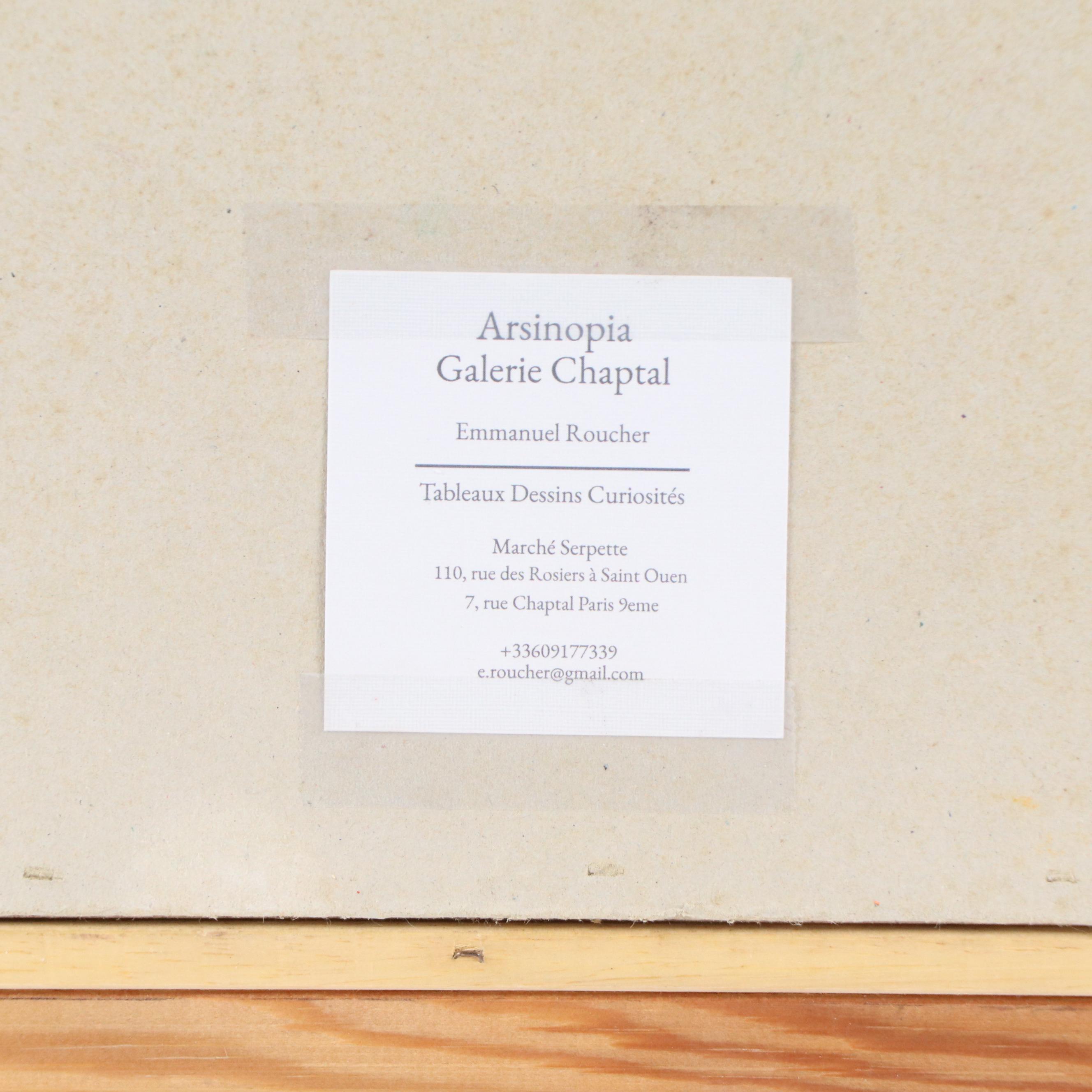 Reda Dennoun Oil Painting of North African Souk Scene, Late 20th Century