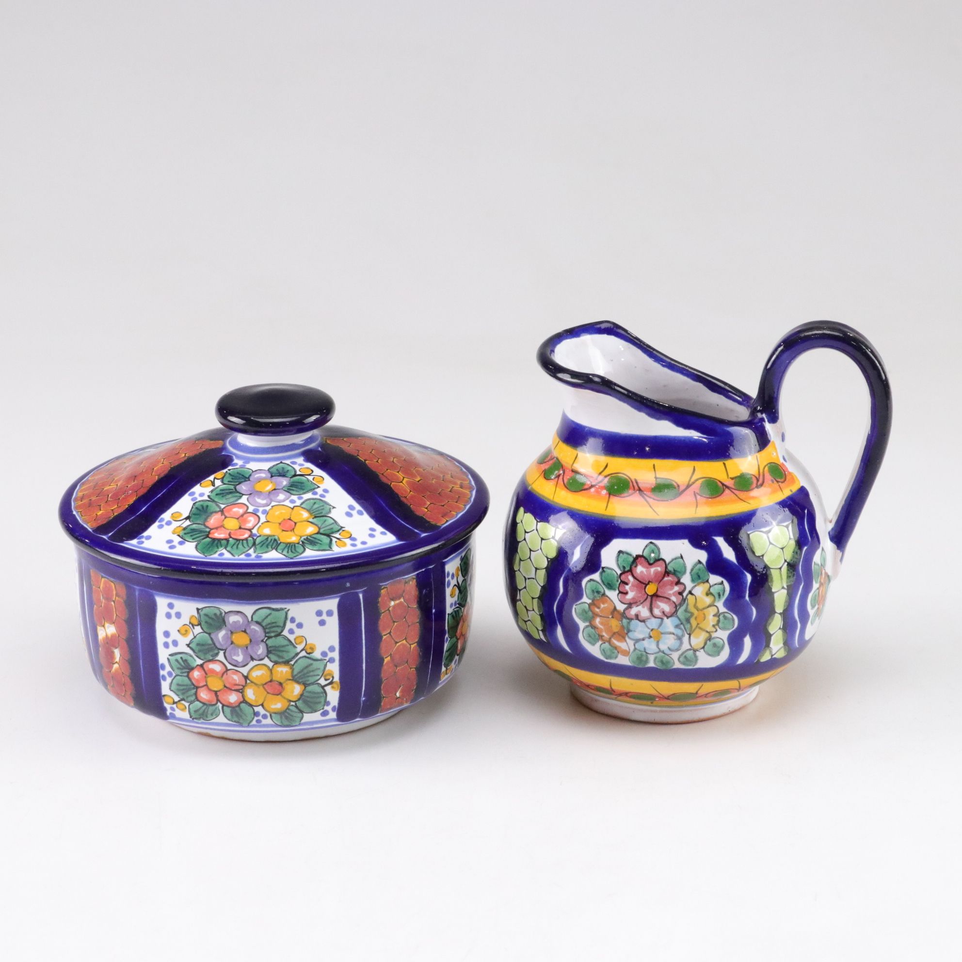 Hand-Painted Talavera Lidded Bowl, Plates & More