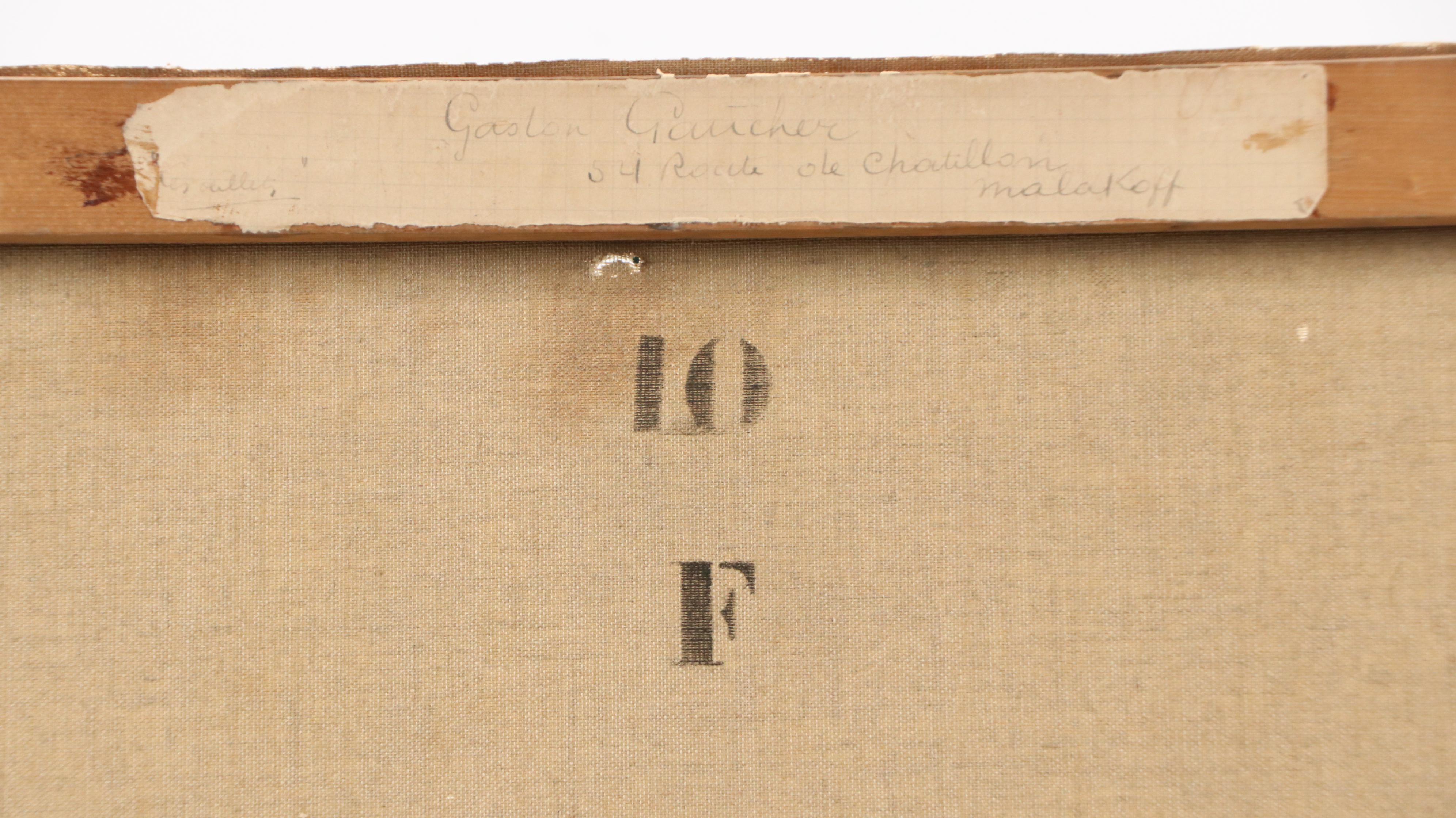 Gaston Gaucher Post-Impressionist Interior Still Life Oil Painting, 1923