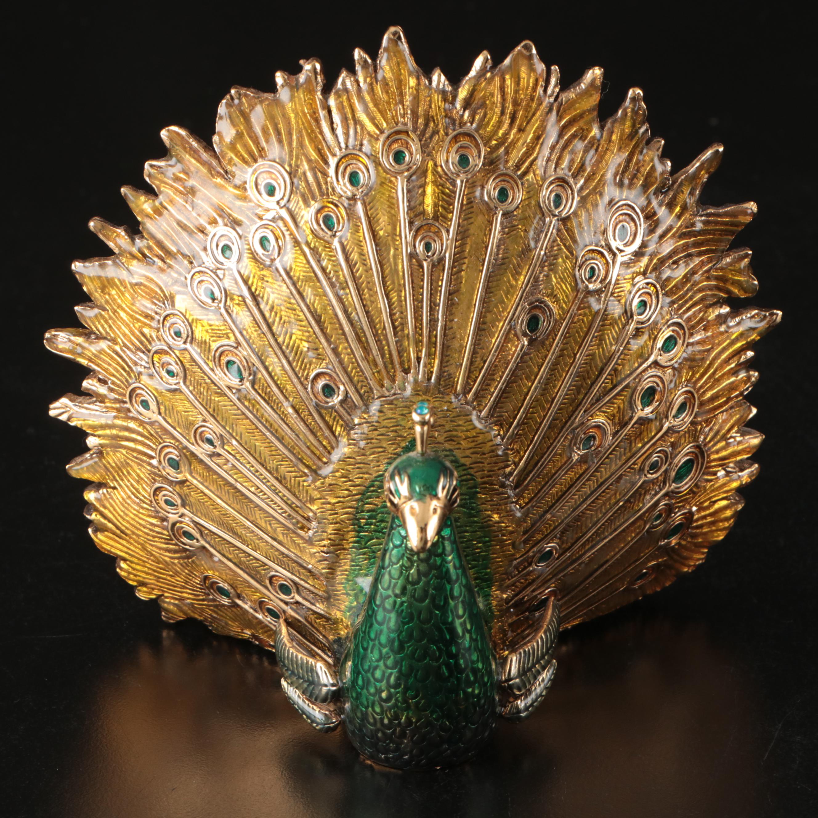 Peacock Ice Bucket, Cocktail Shaker, Martini Glasses, and More Barware