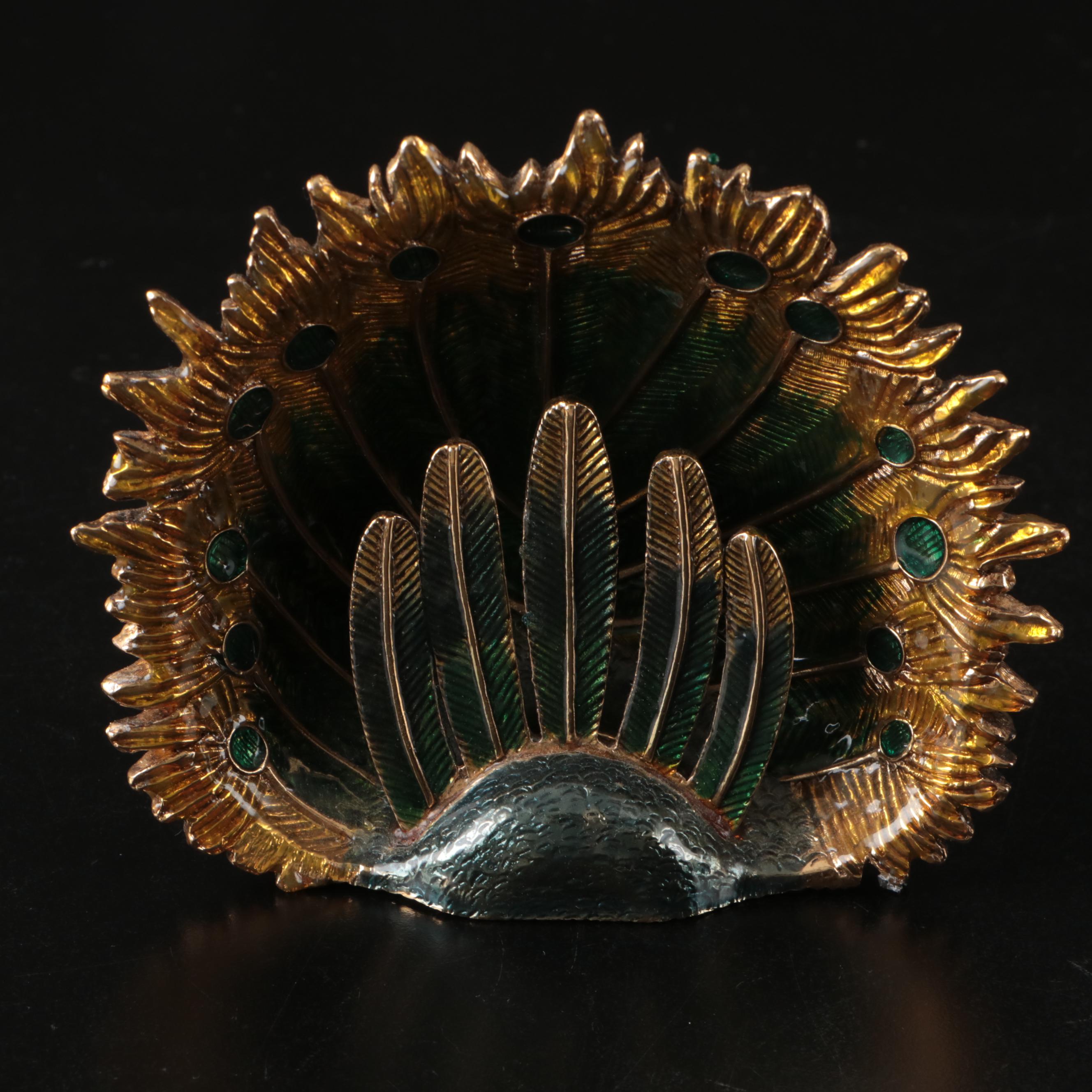 Peacock Ice Bucket, Cocktail Shaker, Martini Glasses, and More Barware