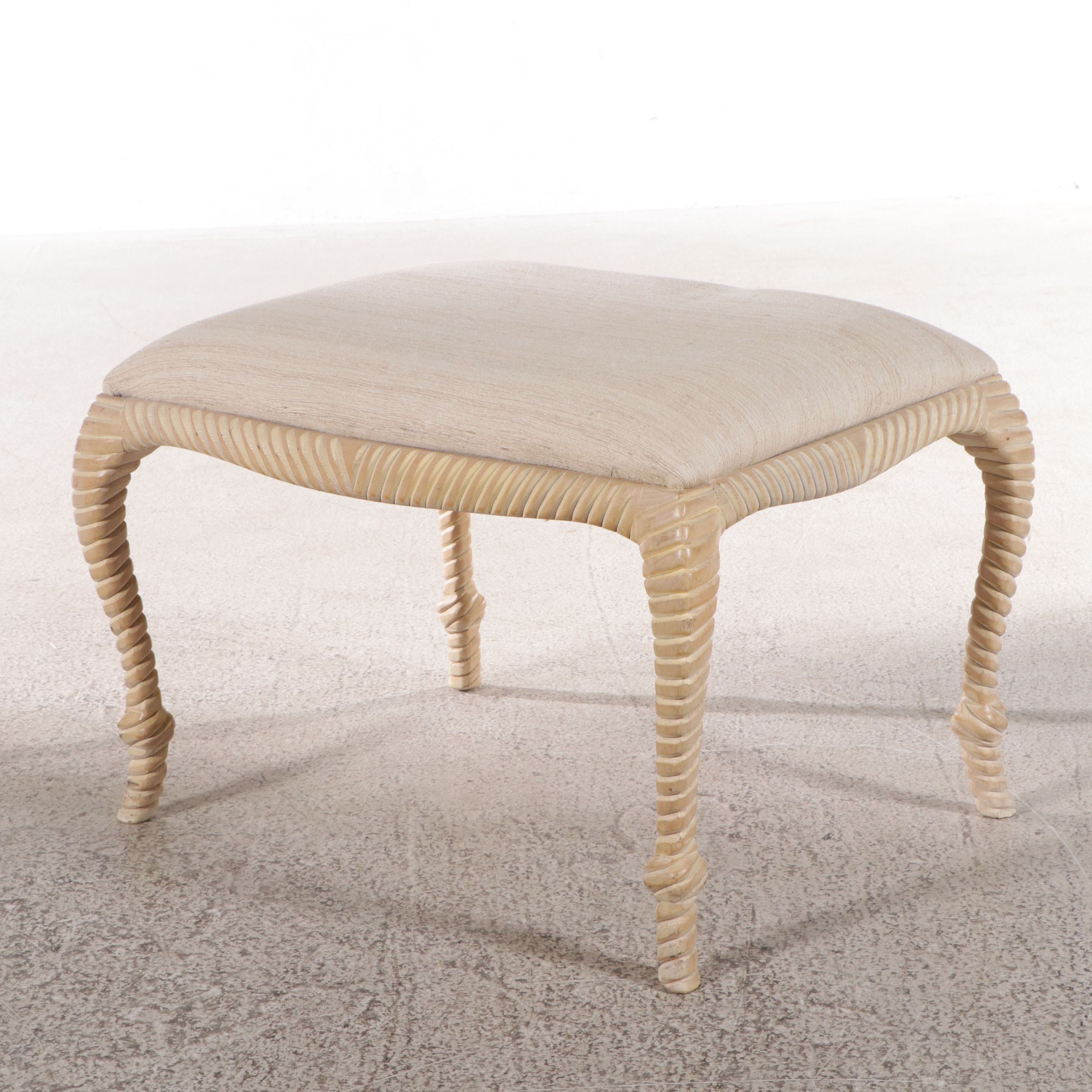 Andre Originals Mfg. Co. Napoleon III Style Turned Wood Footstool