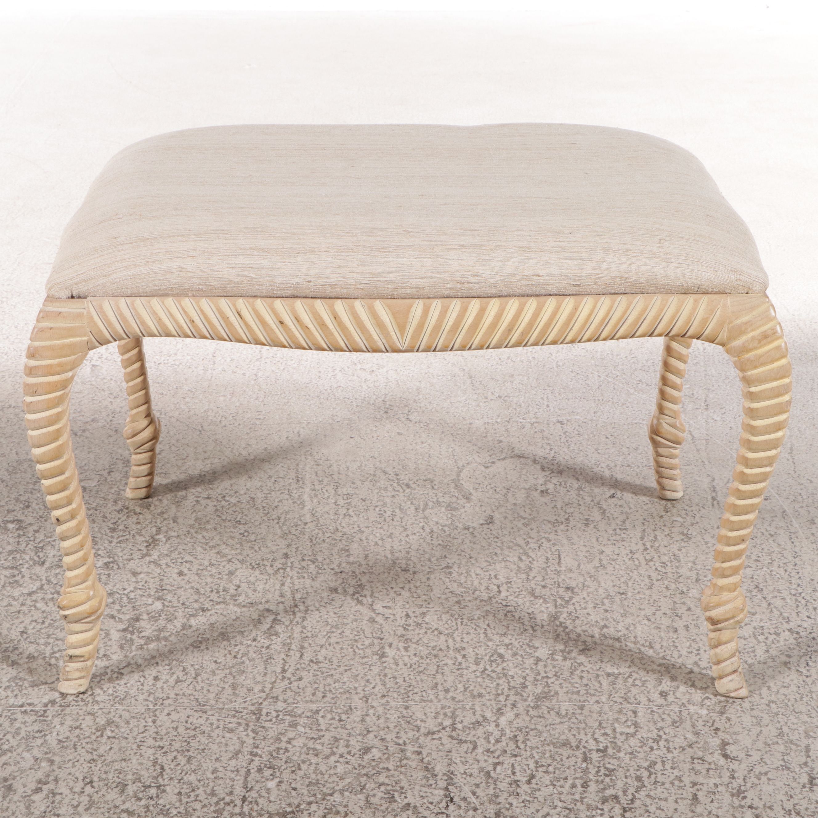 Andre Originals Mfg. Co. Napoleon III Style Turned Wood Footstool