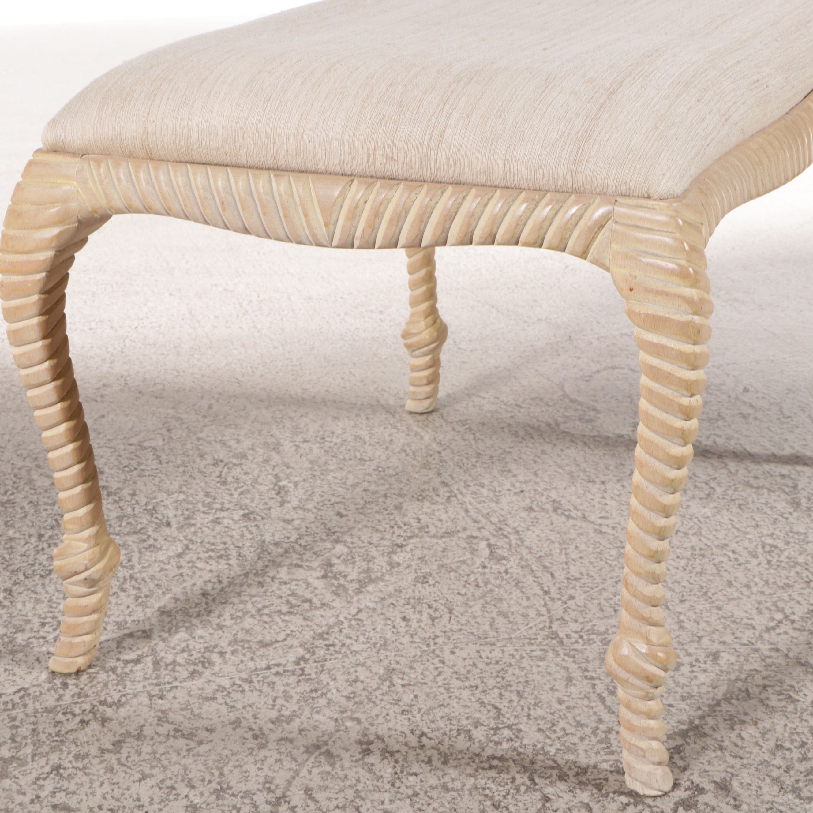 Andre Originals Mfg. Co. Napoleon III Style Turned Wood Footstool