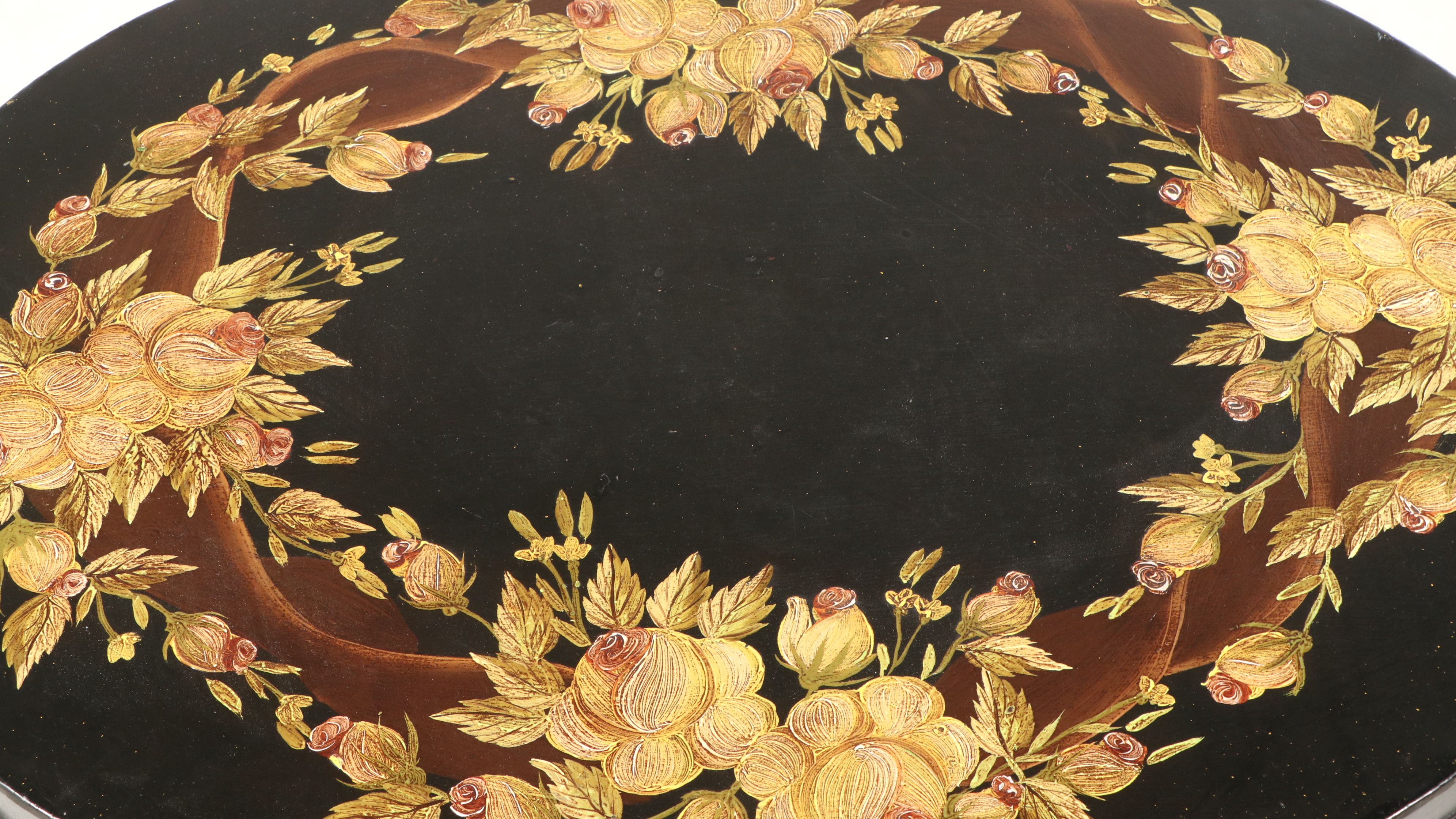 Maitland-Smith Painted Chest on Stand