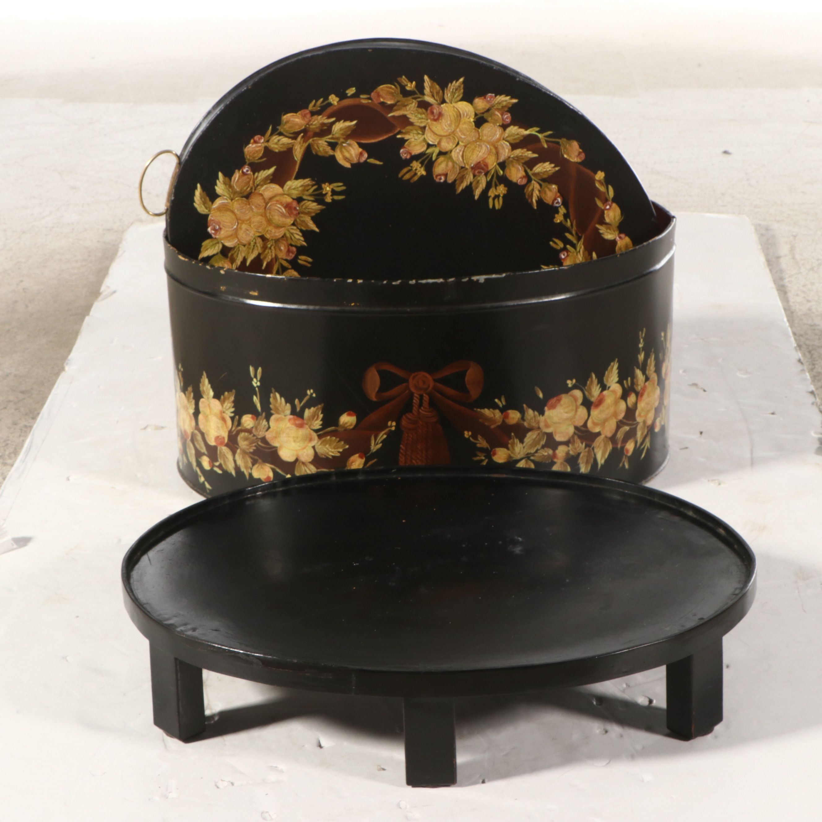 Maitland-Smith Painted Chest on Stand