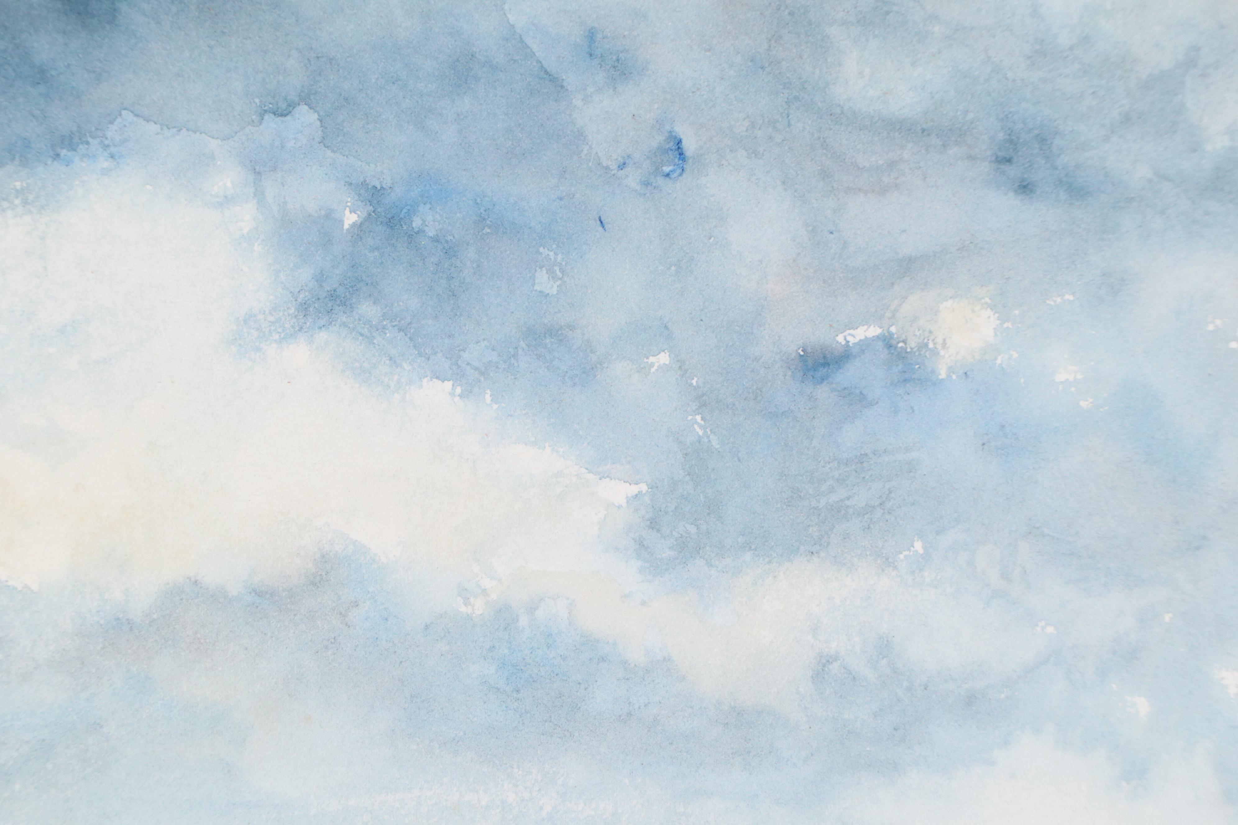 Paul Petit Watercolor Painting "Baie de Somme," Early 20th Century