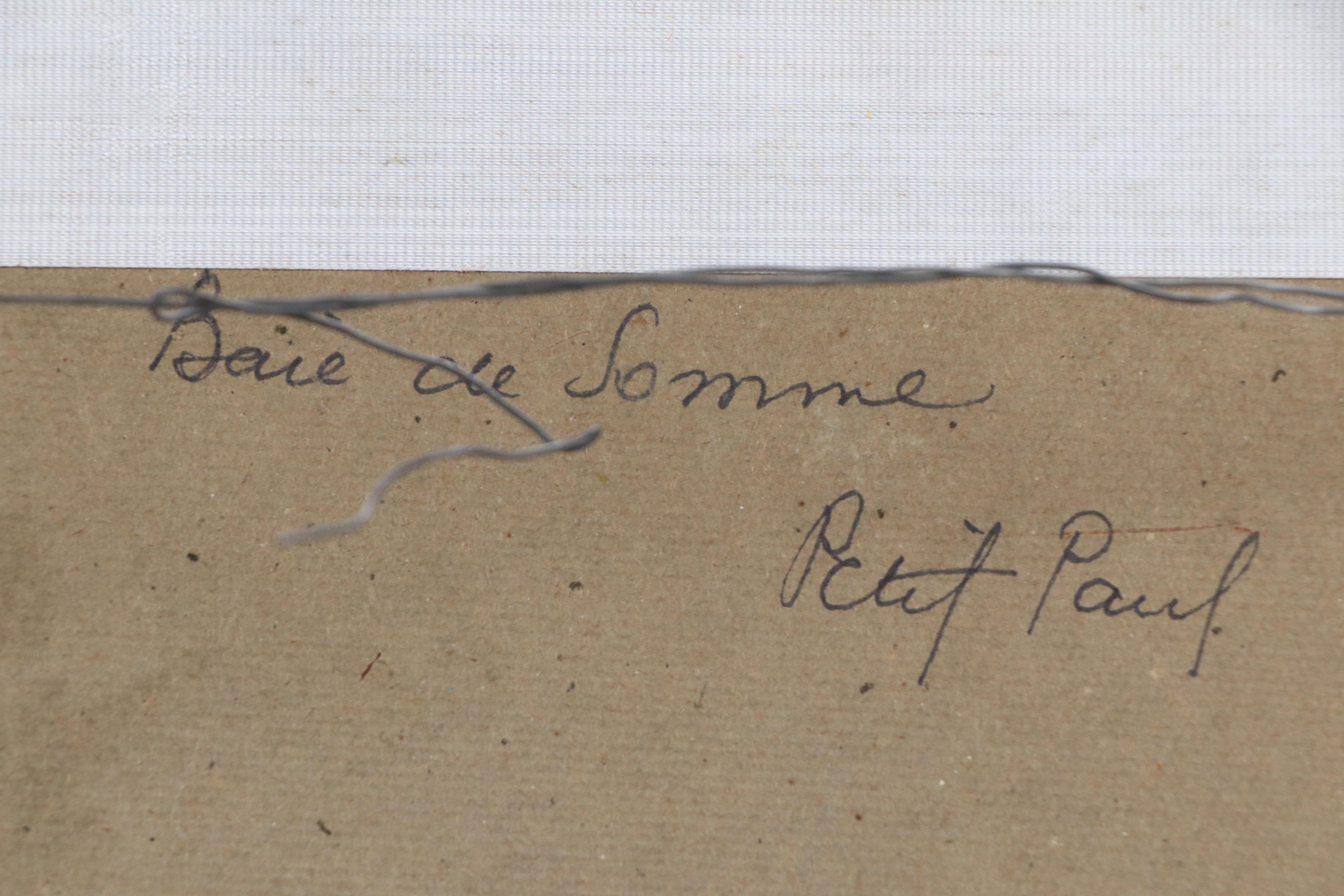 Paul Petit Watercolor Painting "Baie de Somme," Early 20th Century