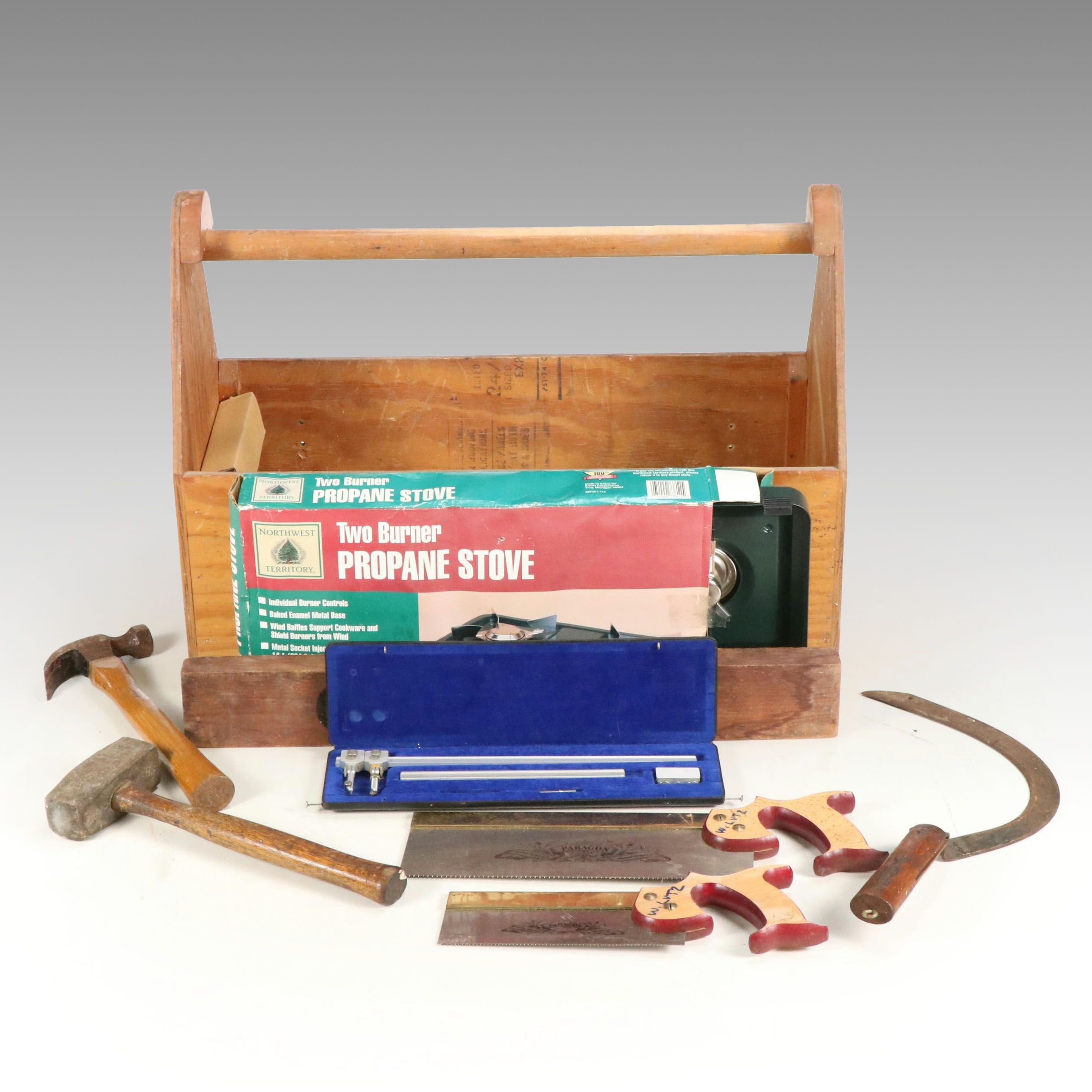 Northwest Territory Two-Burner Camp Stove with Hand Tools