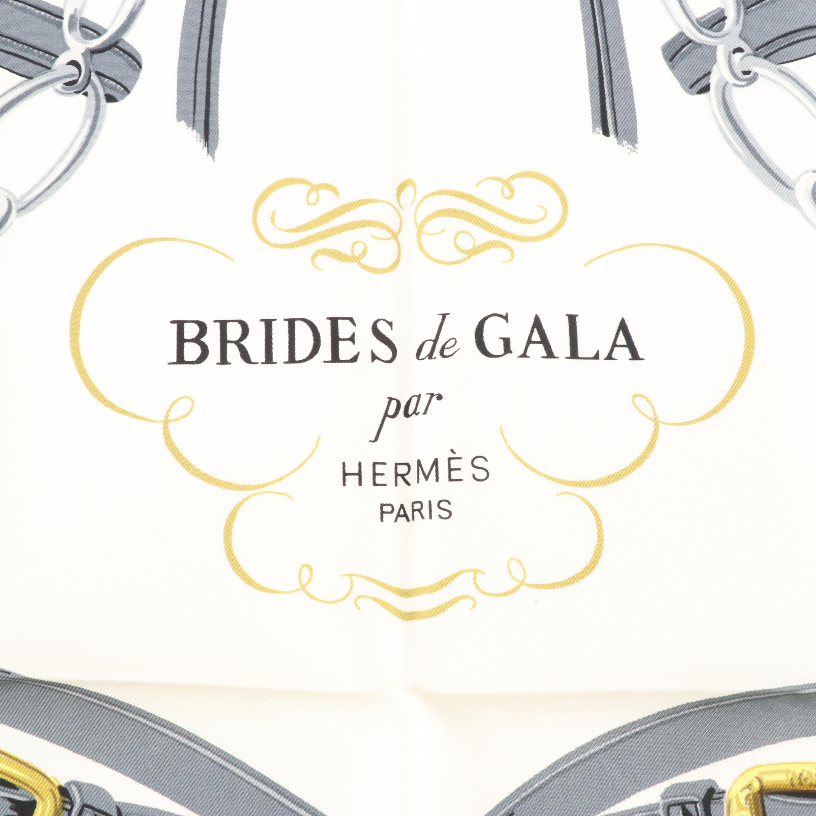 Hermès "Brides de Gala" Scarf 90 in Silk Twill with Gift Box