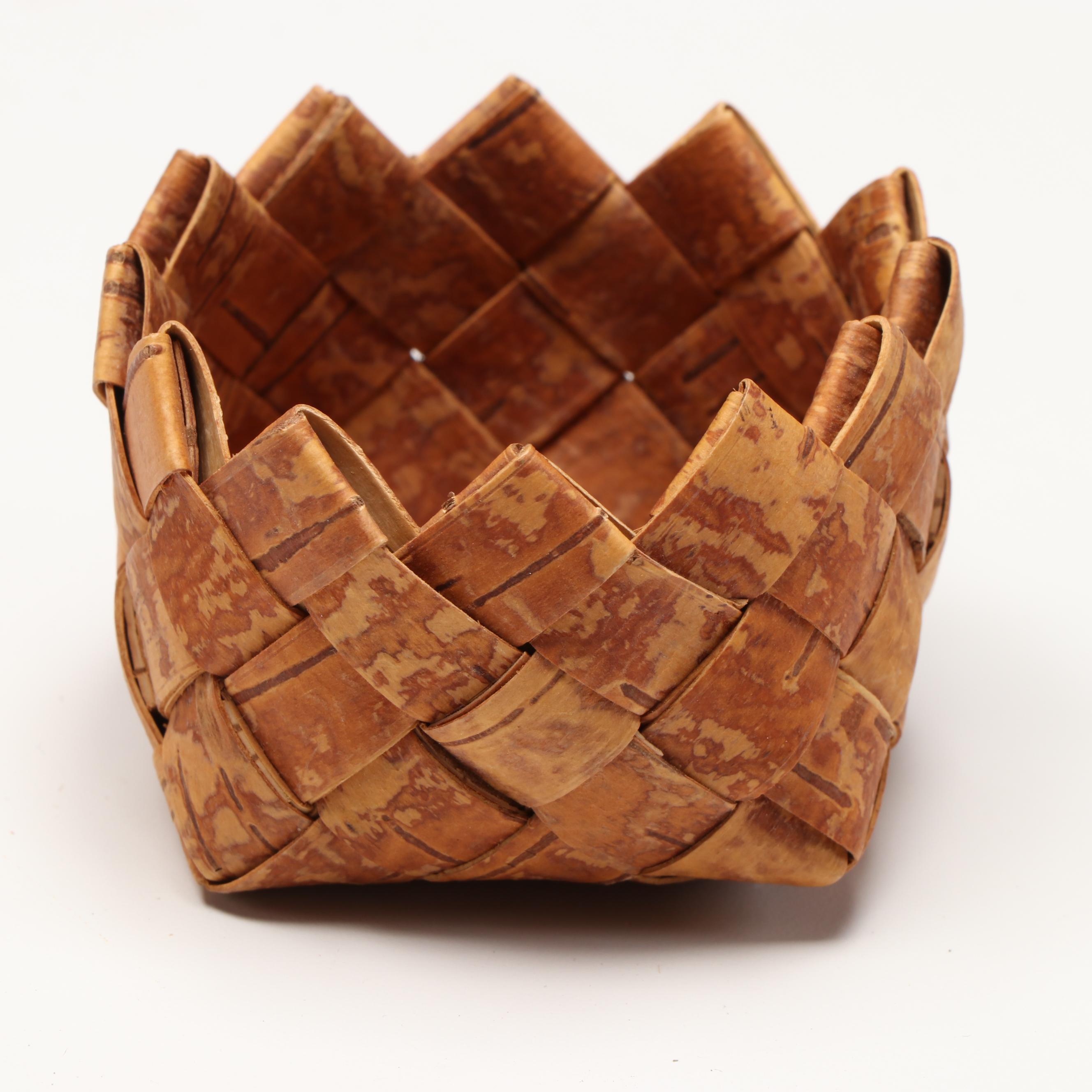 Russian Willow and Birch Bark Baskets