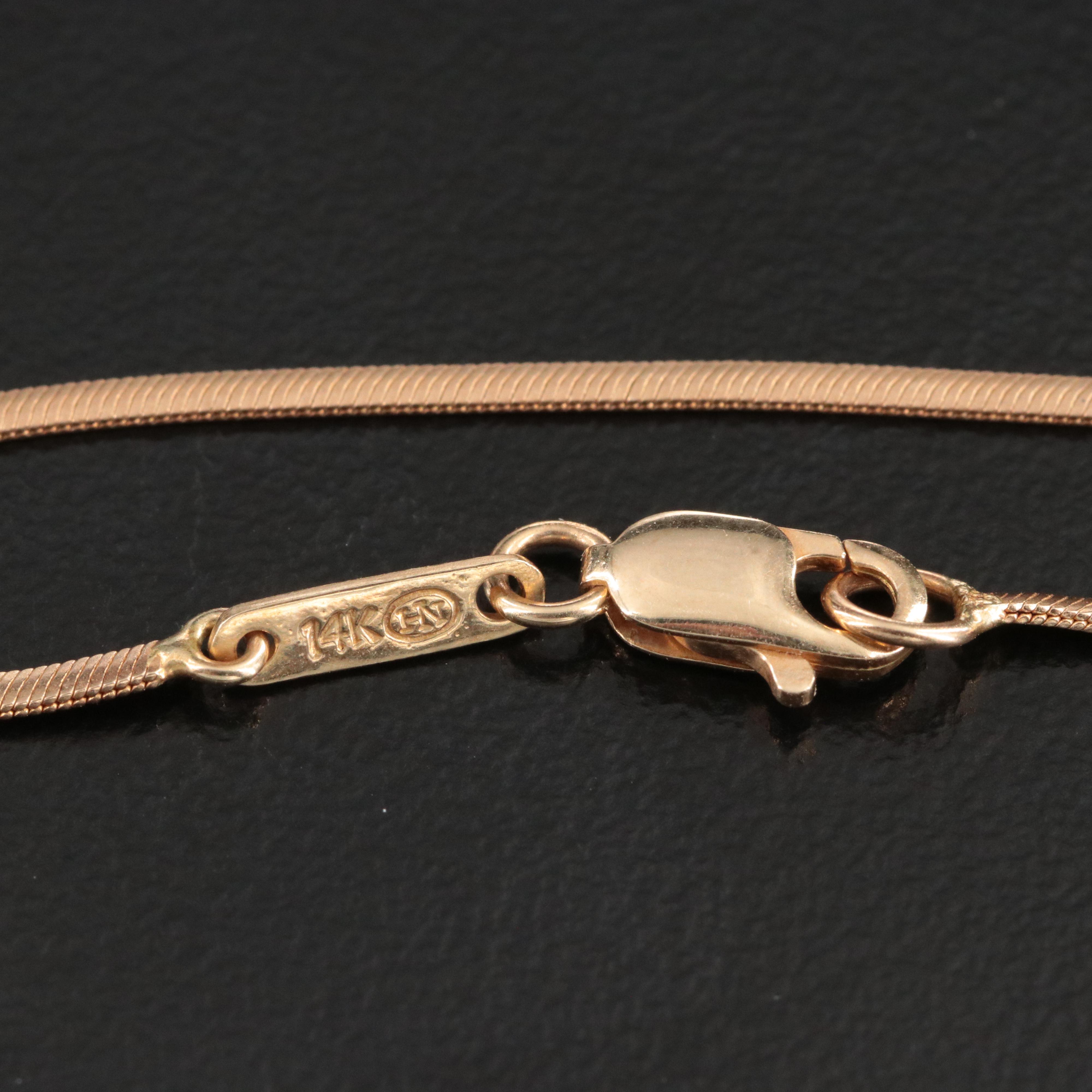 14K 0.15 CTW Diamond Necklace