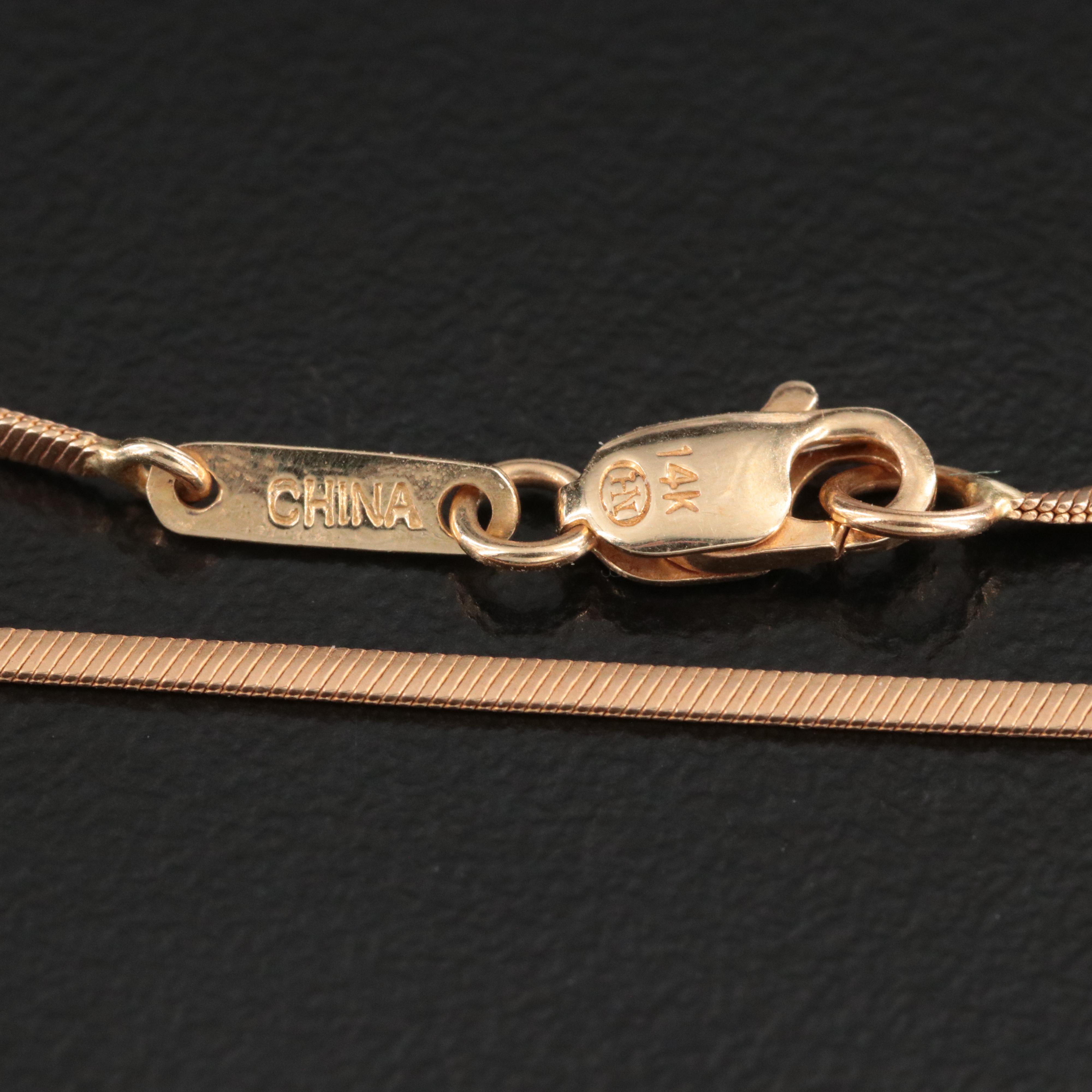 14K 0.15 CTW Diamond Necklace