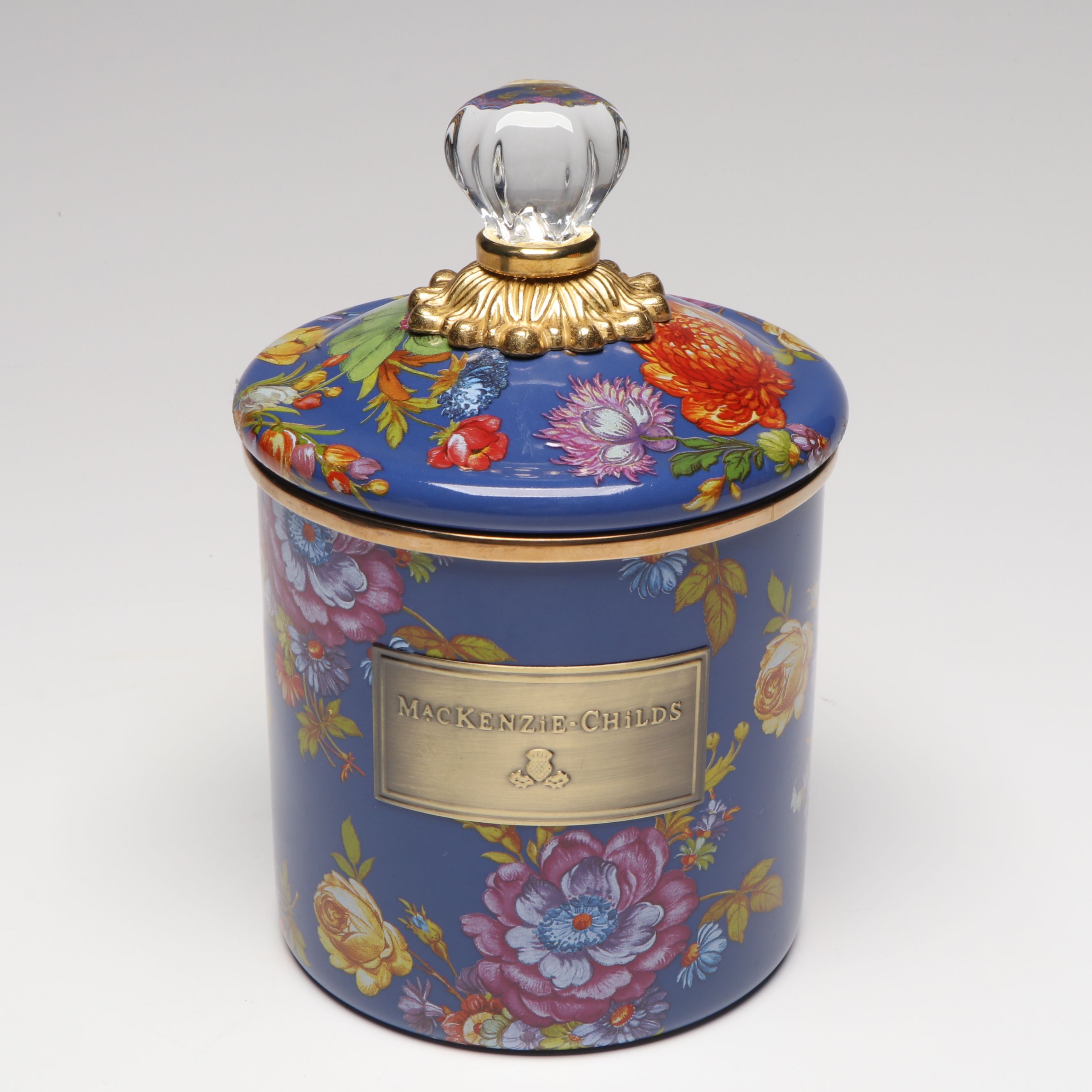 MacKenzie-Childs Metal "Butterfly Gardern" Utensil Holder and Other Canister Set