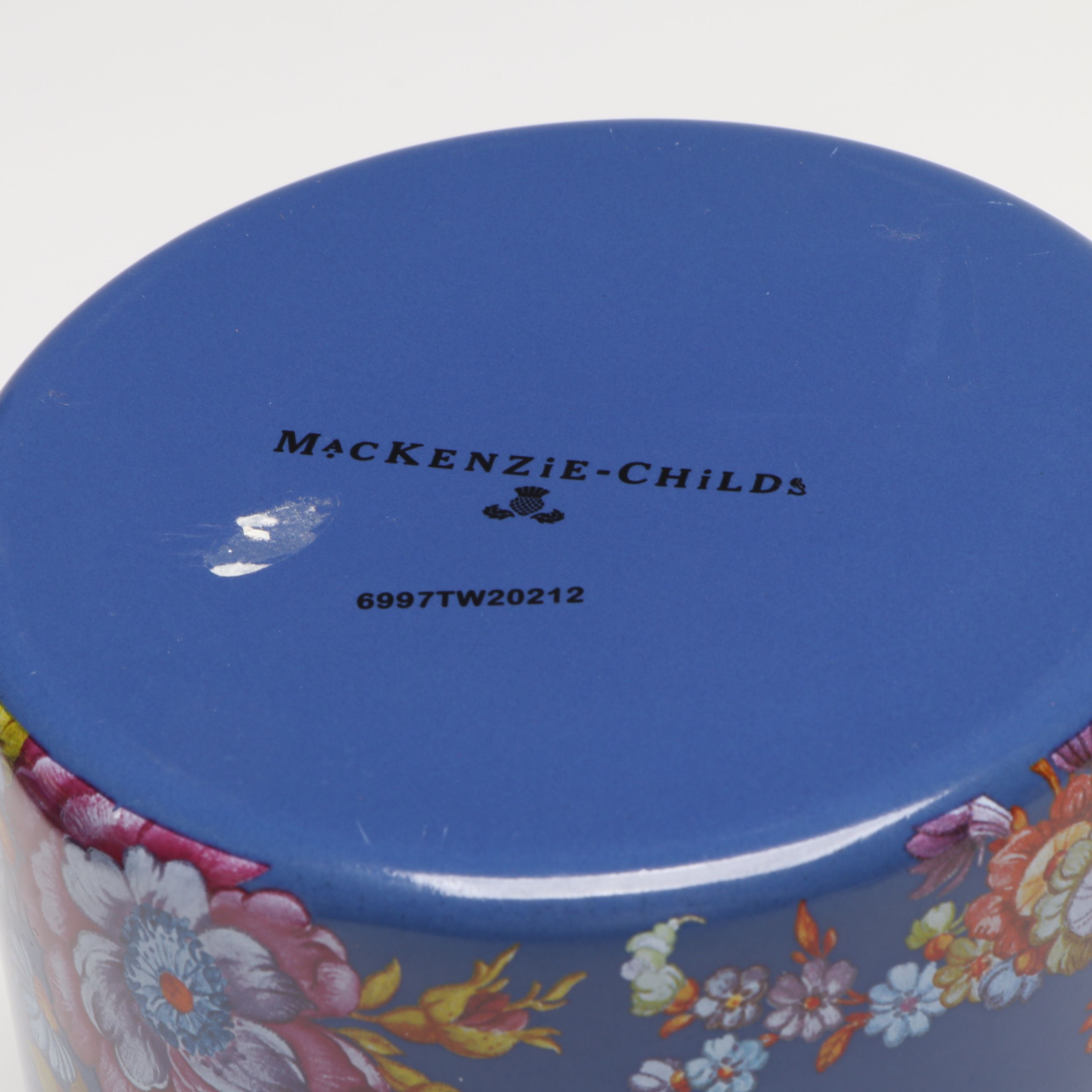 MacKenzie-Childs Metal "Butterfly Gardern" Utensil Holder and Other Canister Set