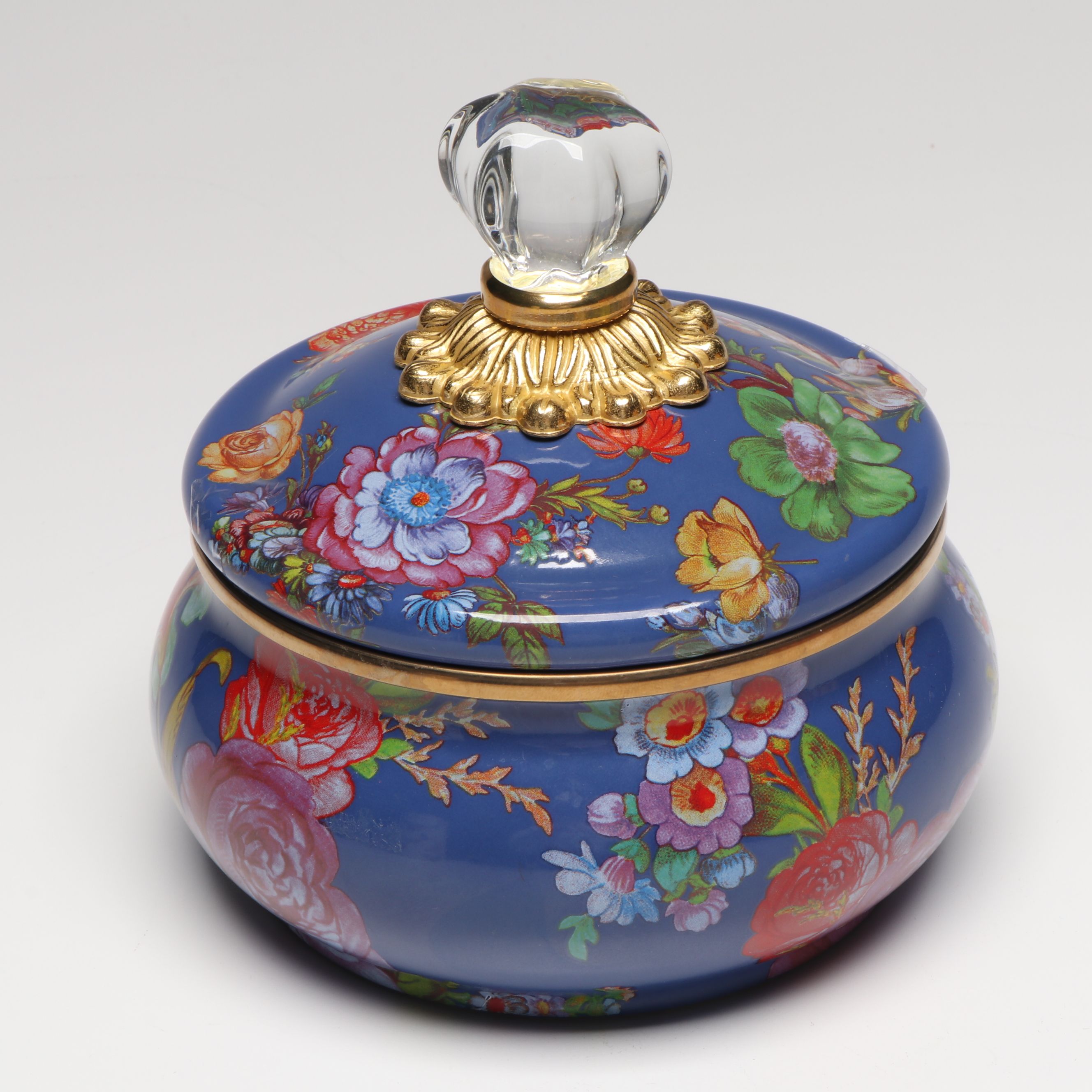 MacKenzie-Childs Metal "Butterfly Gardern" Utensil Holder and Other Canister Set