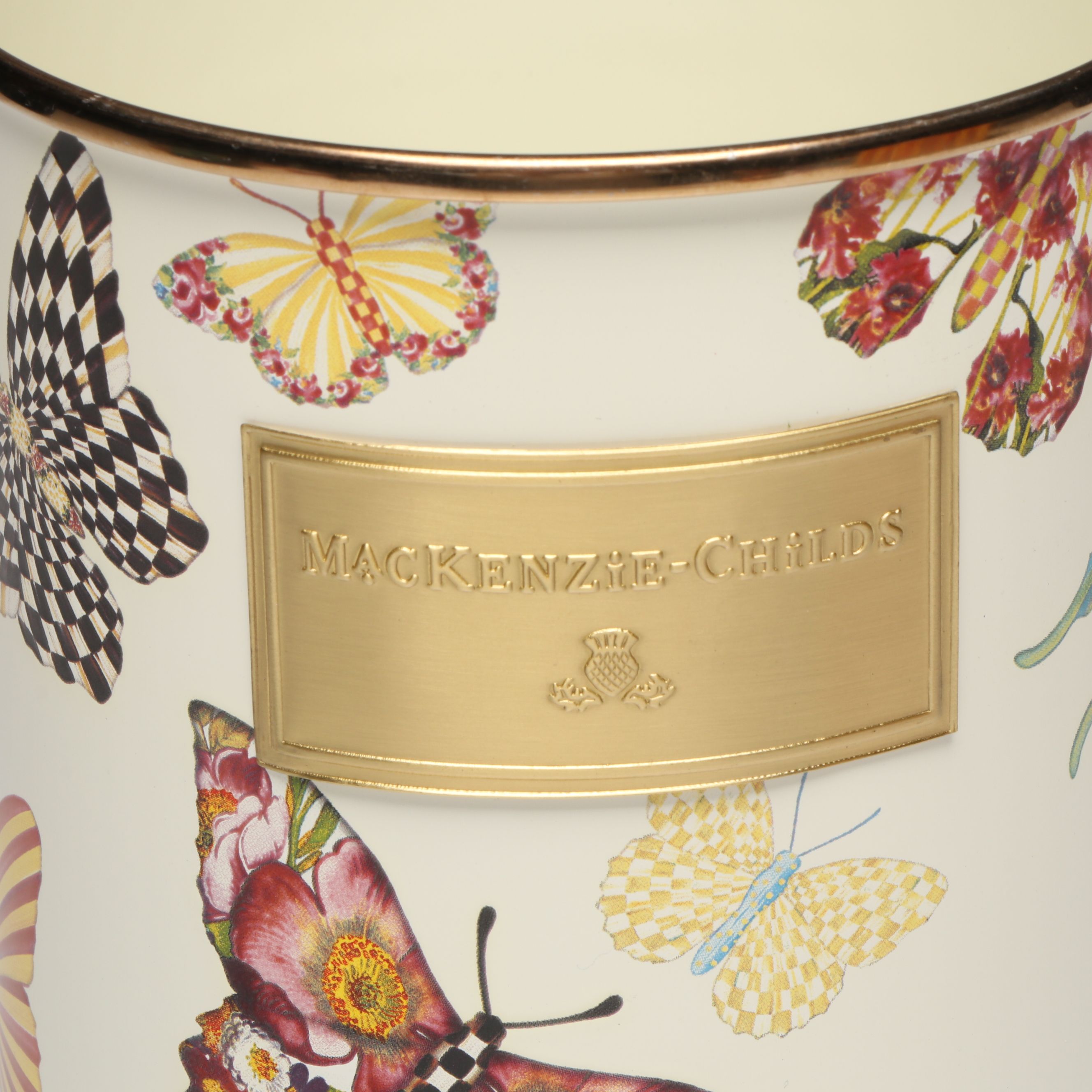 MacKenzie-Childs Metal "Butterfly Gardern" Utensil Holder and Other Canister Set