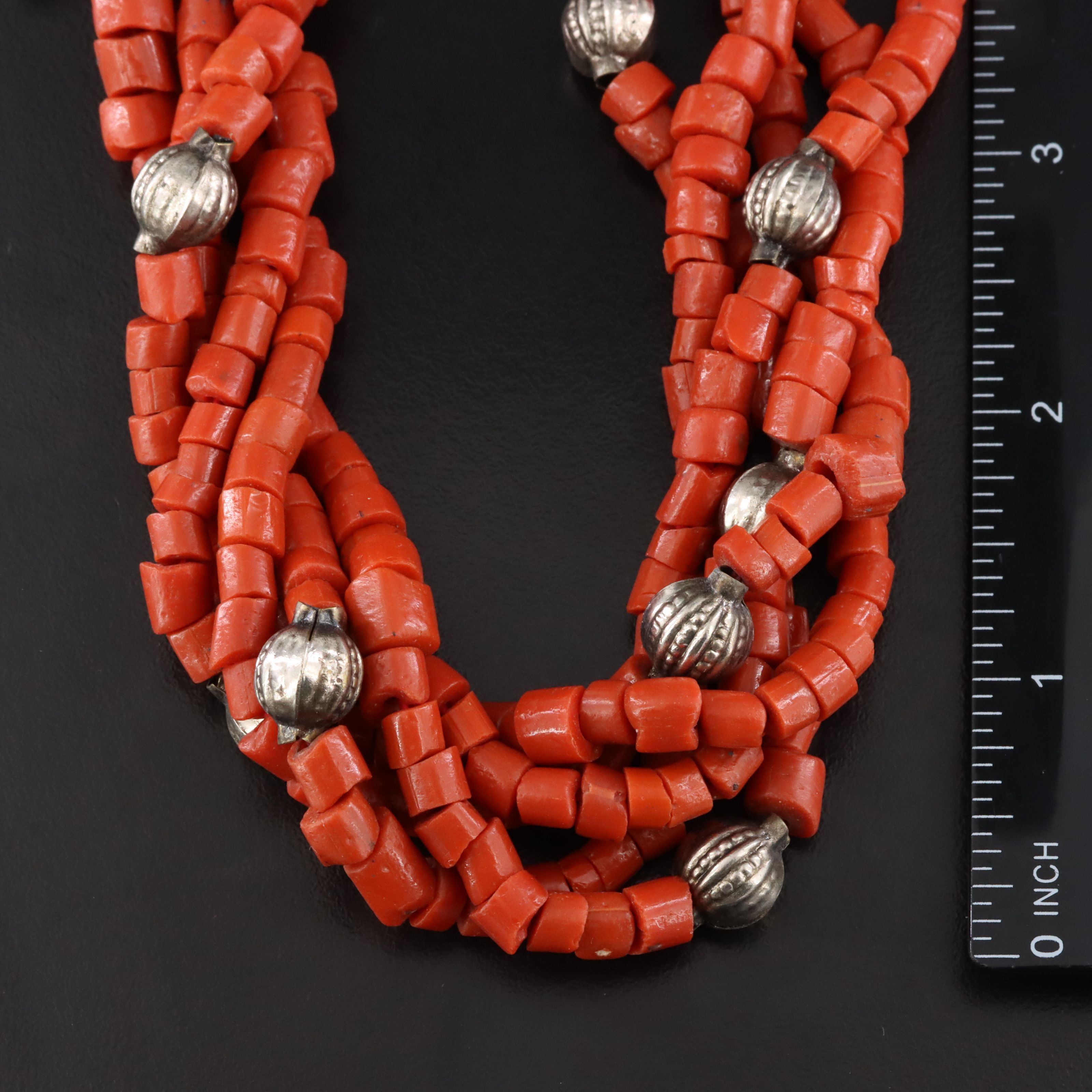 Imitation Coral Torsade Necklaces