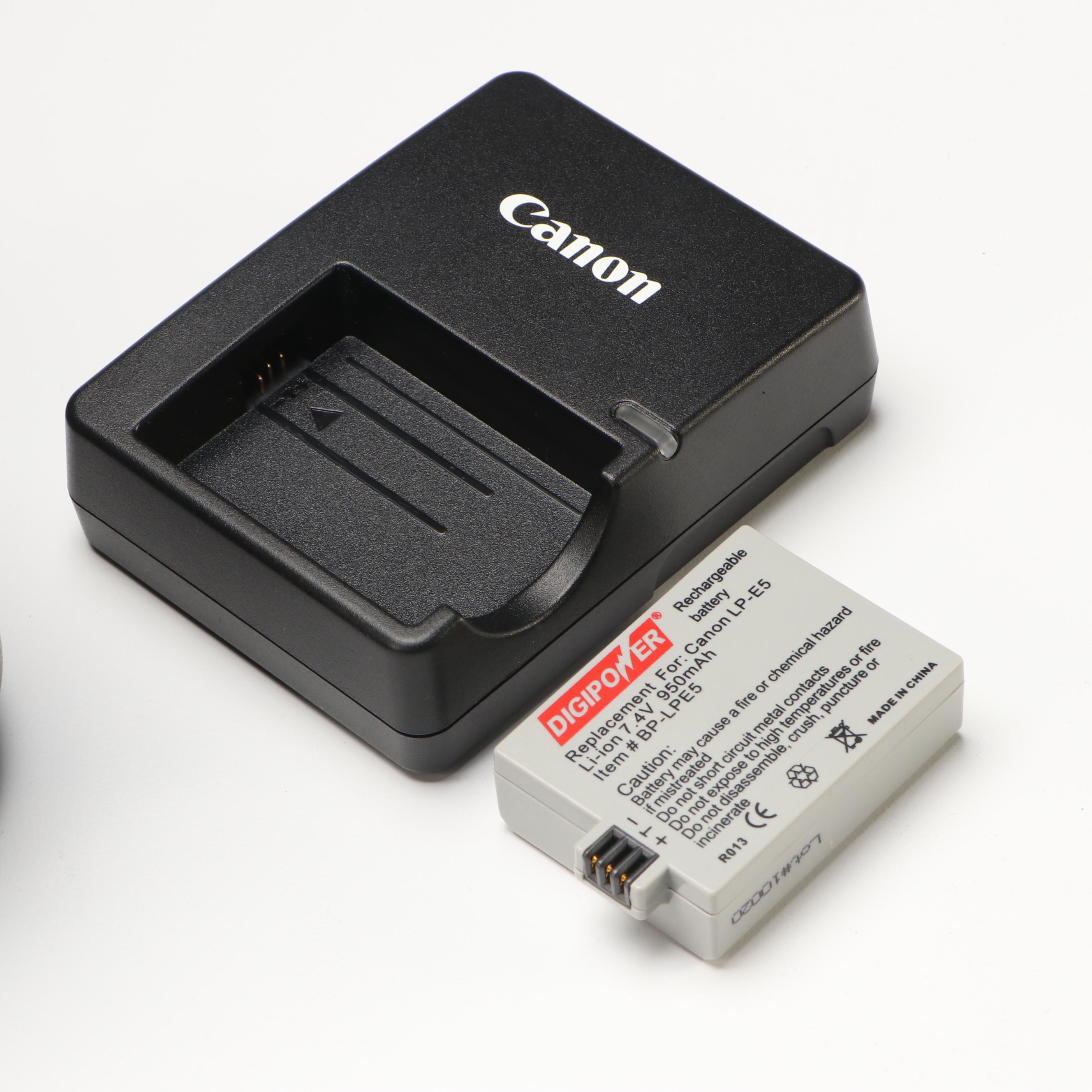 Canon Rebel T1i with Camera Bag and Accessories