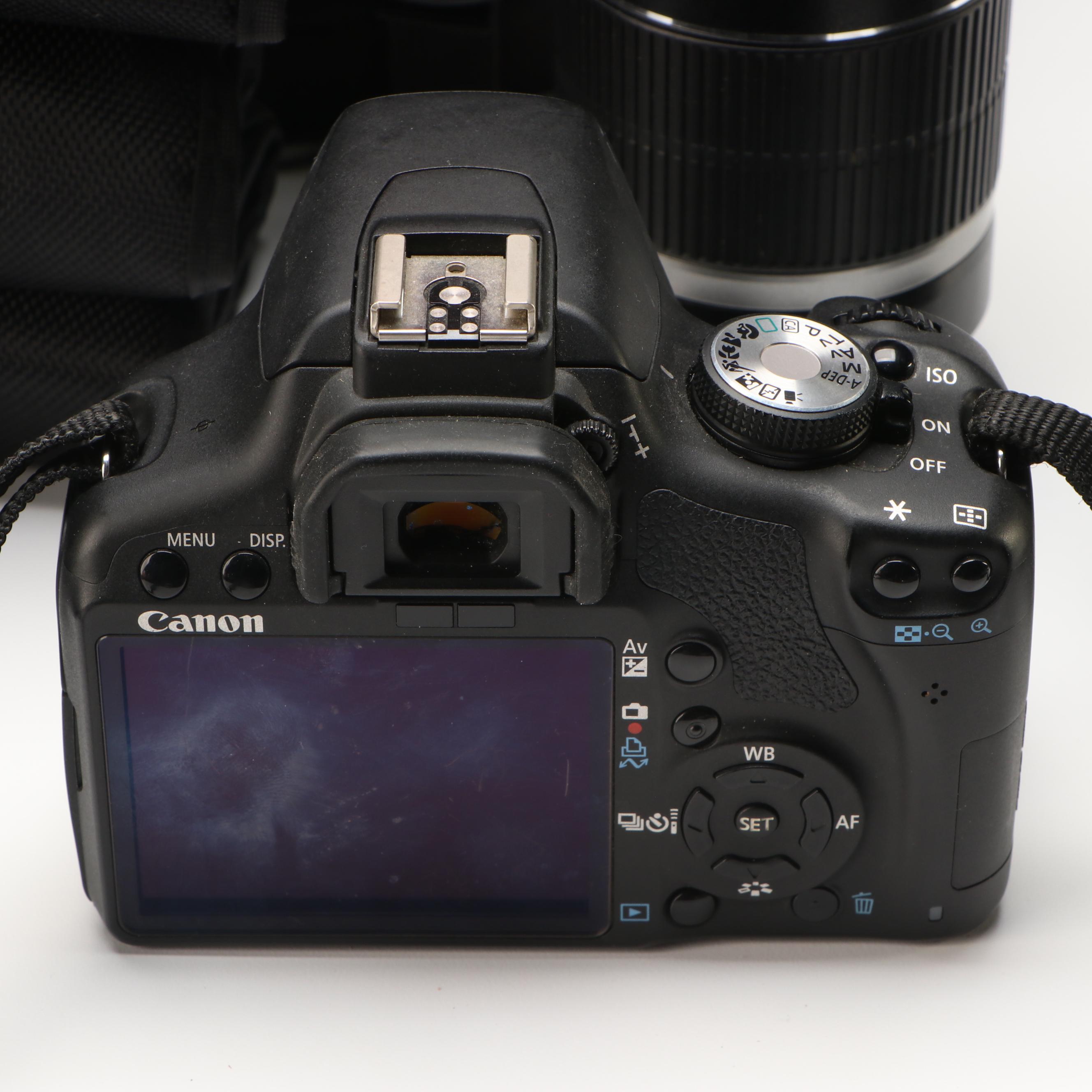 Canon Rebel T1i with Camera Bag and Accessories