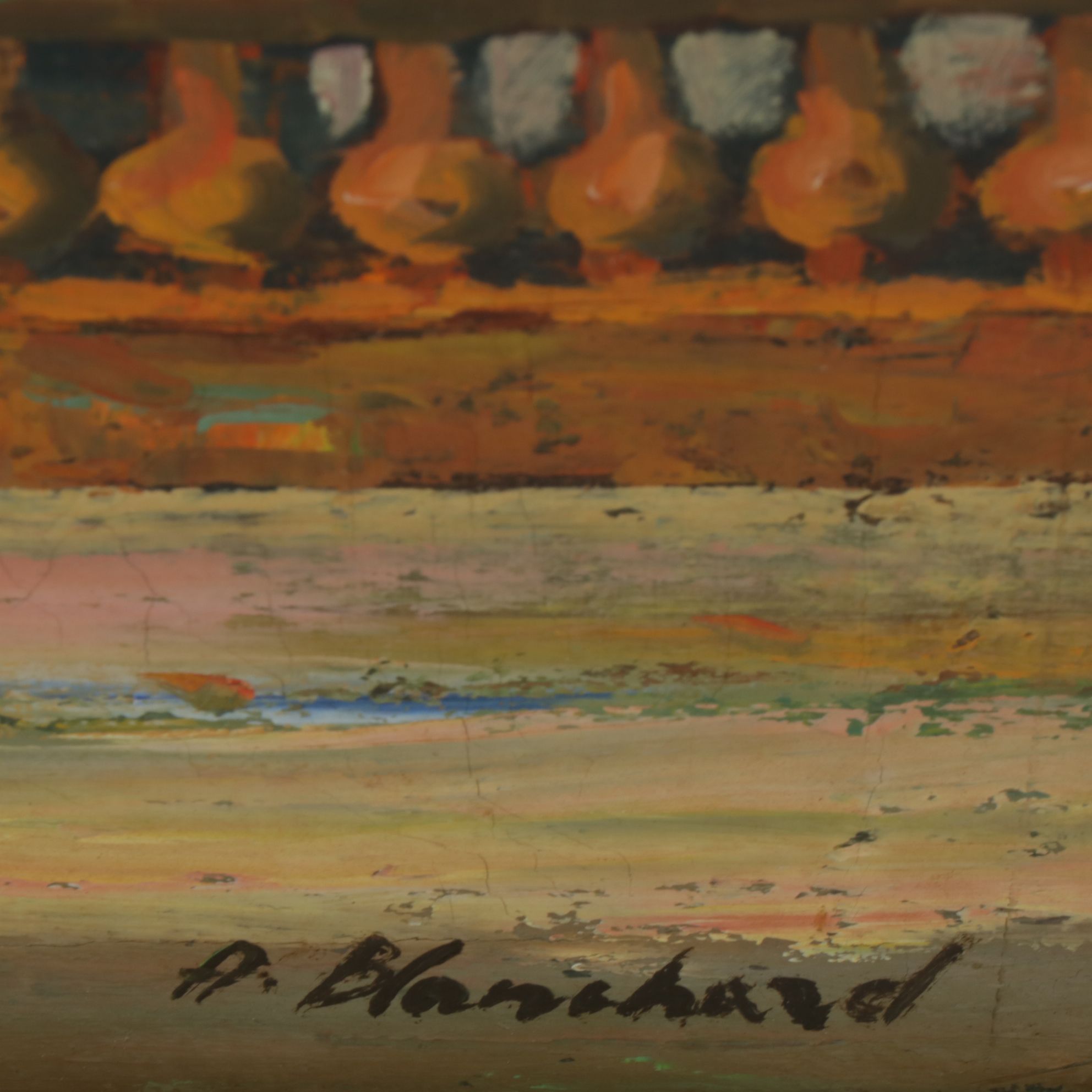 Impressionist Parisian Landscape Oil Painting In The Style of Antoine Blanchard