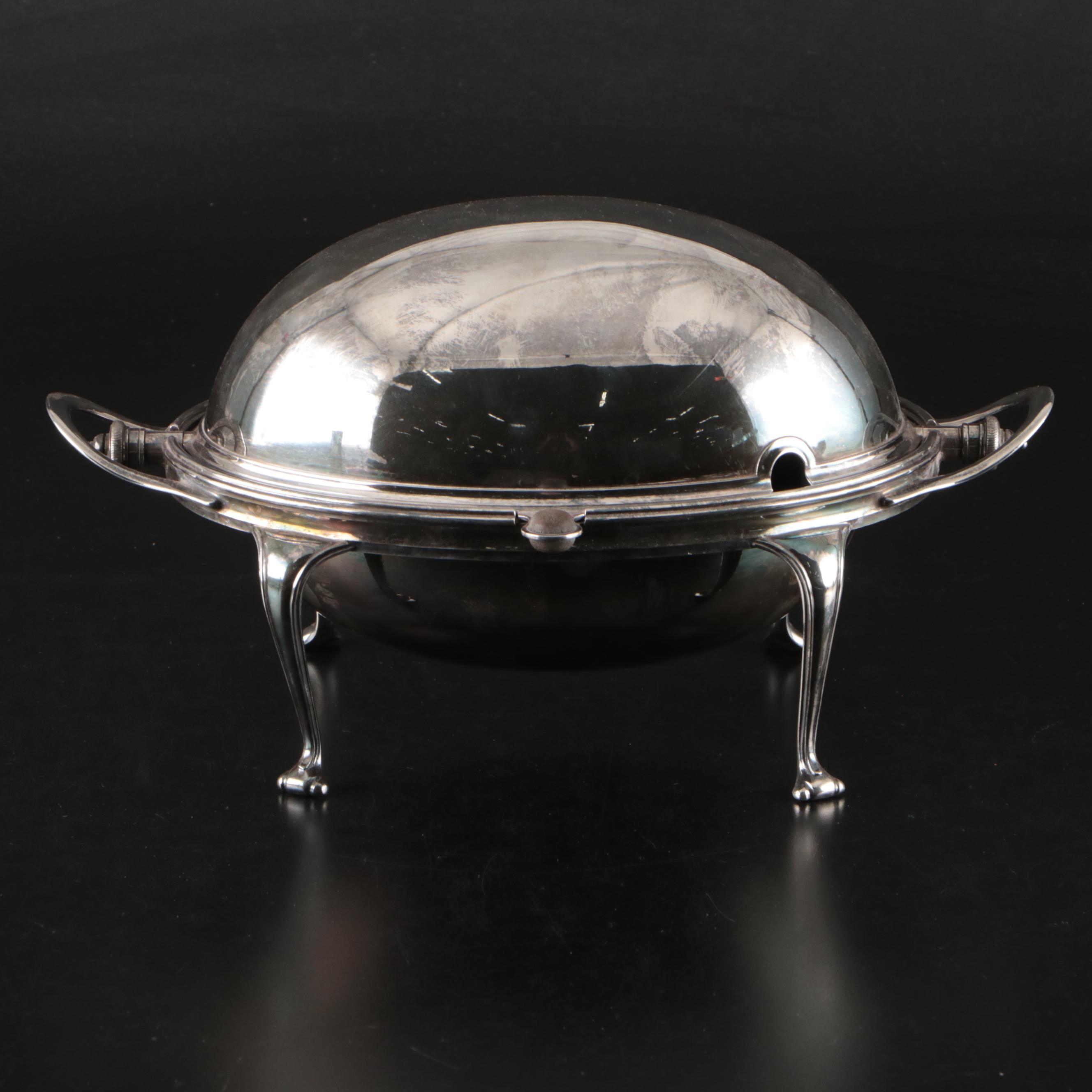 James Dixon & Sons Silver Plate Chafing Dish, 20th Century